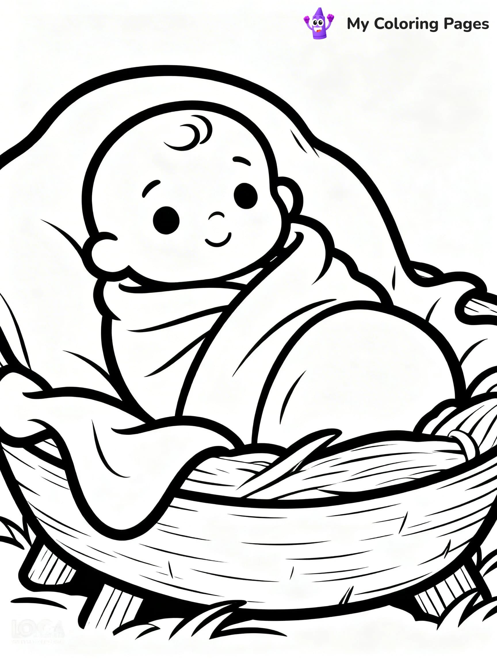 Easy Religious Christmas Coloring Pages - 11