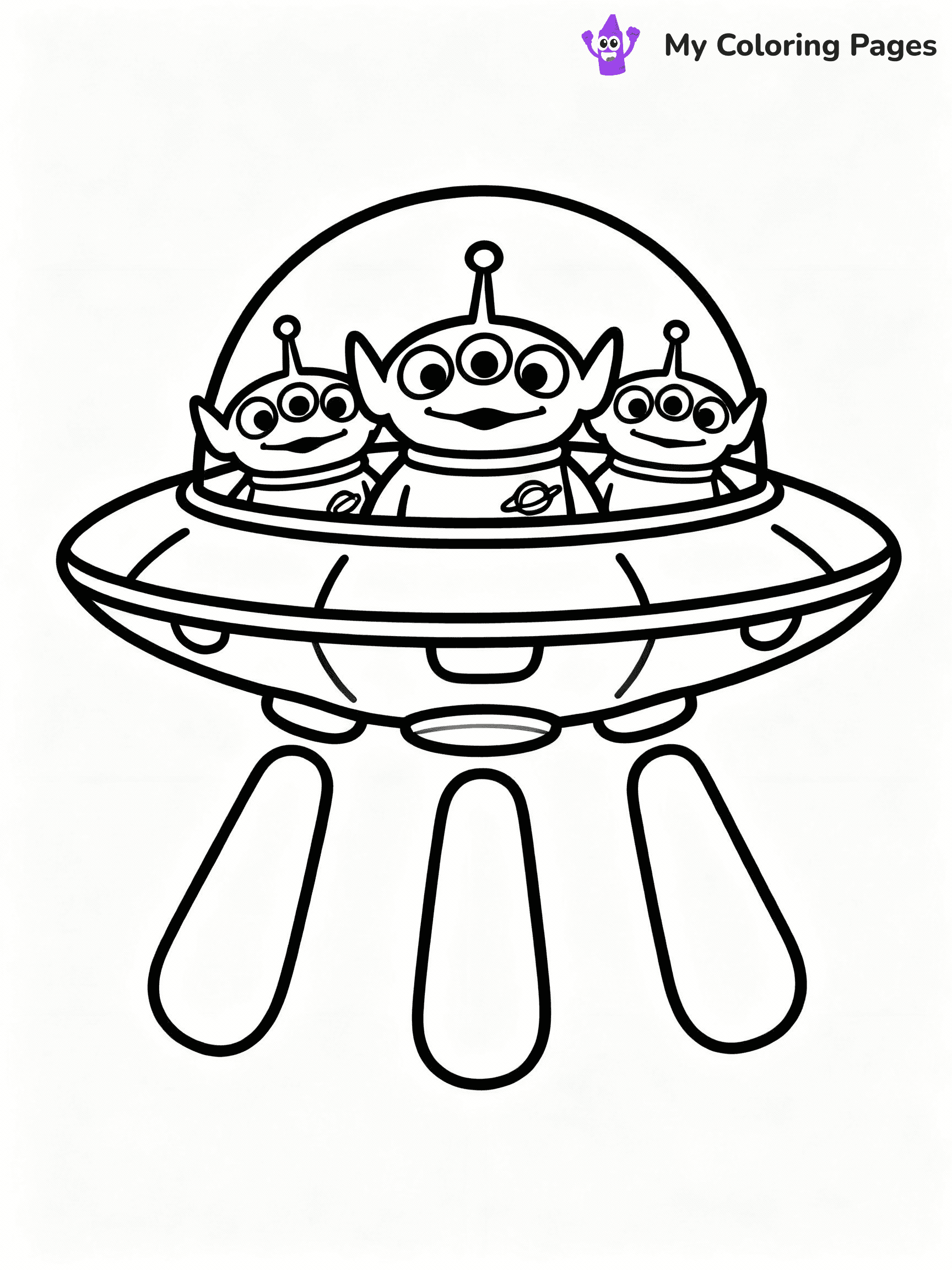 ⚠️ CRITICAL REQUIREMENT - ABSOLUTE BLACK AND WHITE ONLY ⚠️
This MUST be a BLACK AND WHITE line drawing ONLY. NO COLORS whatsoever.
- ONLY pure black lines (#000000) on pure white background (#FFFFFF)
- ABSOLUTELY NO colors, NO shading, NO gradients, NO grayscale
- If there are ANY colors in the output, the image is REJECTED
- This is a COLORING PAGE - meant to be COLORED IN by children
- The output must be UNCOLORED line art ready for coloring
⚠️ SUBJECT TO DRAW: Aliens from Toy Story in Toy Story animation style, wide eyes, hovering in UFO, three fingers visible
(REMEMBER: Output must be BLACK AND WHITE line art only, NOT colored!)
# COLORING PAGE: BLACK OUTLINES ONLY - WHITE BACKGROUND MANDATORY
Create a **coloring book page** using EXACTLY two values: black lines, white space.
## NON-NEGOTIABLE BINARY RULES
- **ONLY #000000 (black) and #FFFFFF (white)** - NO other values exist
- **EVERY PIXEL = BLACK OR WHITE** - no gray/shading/antialiasing
- **WHITE BACKGROUND MANDATORY** - entire canvas stays white
- **ALL SHAPES HOLLOW** - everything is empty outlines waiting to be colored
- **FORBIDDEN:** fills, shading, gradients, patterns, textures, colors
- **NO SOLID REGIONS** - if it's not a thin line, it's wrong
## Universal Line Standards
- Black outlines ONLY - thin, uniform weight
- Every shape completely empty inside
- Closed contours suitable for coloring
- Simple flat illustration - zero depth/3D/realism
- **Style:** Whimsical Doodle Art Alley - rounded, friendly outlines (unless specified)
## Everything = Outline Only
- Characters/animals: hollow shapes
- Objects/clothing: empty contours
- Backgrounds/scenery: line work only
- Natural elements: outlined forms
- Dark/night areas: don't exist (use outlined symbols)
- Textures/patterns: convert to simple lines
## The Test
Can a child color EVERY white space with crayons? If any area is pre-filled/shaded/gray or colored in, it FAILS. Every shape must be waiting to receive color.
**FINAL OUTPUT**: Binary coloring page. Black lines define shapes. White spaces ready for coloring. Nothing else exists. No exceptions. Print-ready.
⚠️ FINAL REMINDER: Draw the subject "Aliens from Toy Story in Toy Story animation style, wide eyes, hovering in UFO, three fingers visible" as BLACK AND WHITE line art. Zero colors in output.