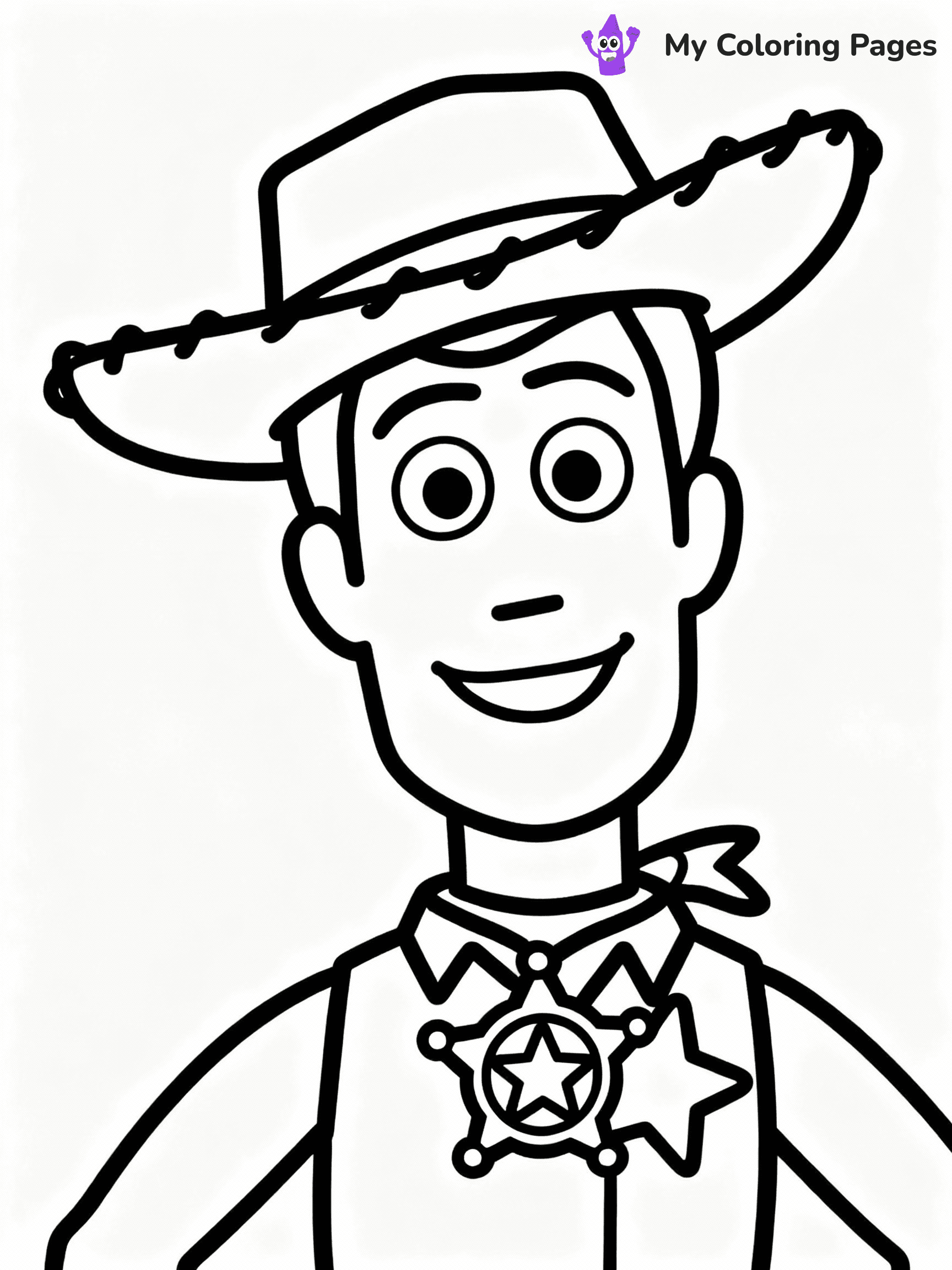 ⚠️ CRITICAL REQUIREMENT - ABSOLUTE BLACK AND WHITE ONLY ⚠️
This MUST be a BLACK AND WHITE line drawing ONLY. NO COLORS whatsoever.
- ONLY pure black lines (#000000) on pure white background (#FFFFFF)
- ABSOLUTELY NO colors, NO shading, NO gradients, NO grayscale
- If there are ANY colors in the output, the image is REJECTED
- This is a COLORING PAGE - meant to be COLORED IN by children
- The output must be UNCOLORED line art ready for coloring
⚠️ SUBJECT TO DRAW: Woody from Toy Story in Toy Story animation style, tipping hat, smiling face, sheriff badge shining
(REMEMBER: Output must be BLACK AND WHITE line art only, NOT colored!)
# COLORING PAGE: BLACK OUTLINES ONLY - WHITE BACKGROUND MANDATORY
Create a **coloring book page** using EXACTLY two values: black lines, white space.
## NON-NEGOTIABLE BINARY RULES
- **ONLY #000000 (black) and #FFFFFF (white)** - NO other values exist
- **EVERY PIXEL = BLACK OR WHITE** - no gray/shading/antialiasing
- **WHITE BACKGROUND MANDATORY** - entire canvas stays white
- **ALL SHAPES HOLLOW** - everything is empty outlines waiting to be colored
- **FORBIDDEN:** fills, shading, gradients, patterns, textures, colors
- **NO SOLID REGIONS** - if it's not a thin line, it's wrong
## Universal Line Standards
- Black outlines ONLY - thin, uniform weight
- Every shape completely empty inside
- Closed contours suitable for coloring
- Simple flat illustration - zero depth/3D/realism
- **Style:** Whimsical Doodle Art Alley - rounded, friendly outlines (unless specified)
## Everything = Outline Only
- Characters/animals: hollow shapes
- Objects/clothing: empty contours
- Backgrounds/scenery: line work only
- Natural elements: outlined forms
- Dark/night areas: don't exist (use outlined symbols)
- Textures/patterns: convert to simple lines
## The Test
Can a child color EVERY white space with crayons? If any area is pre-filled/shaded/gray or colored in, it FAILS. Every shape must be waiting to receive color.
**FINAL OUTPUT**: Binary coloring page. Black lines define shapes. White spaces ready for coloring. Nothing else exists. No exceptions. Print-ready.
⚠️ FINAL REMINDER: Draw the subject "Woody from Toy Story in Toy Story animation style, tipping hat, smiling face, sheriff badge shining" as BLACK AND WHITE line art. Zero colors in output.