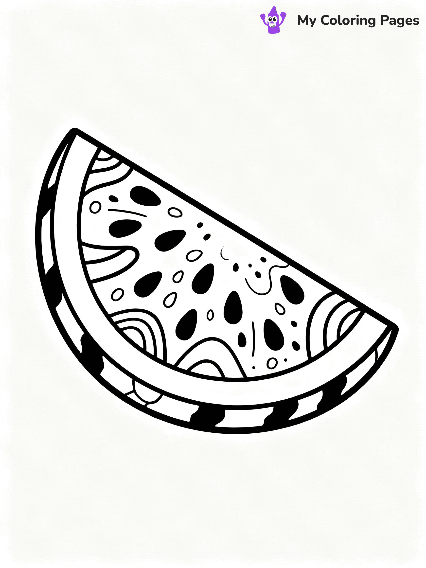 Watermelon Coloring Pages - 42