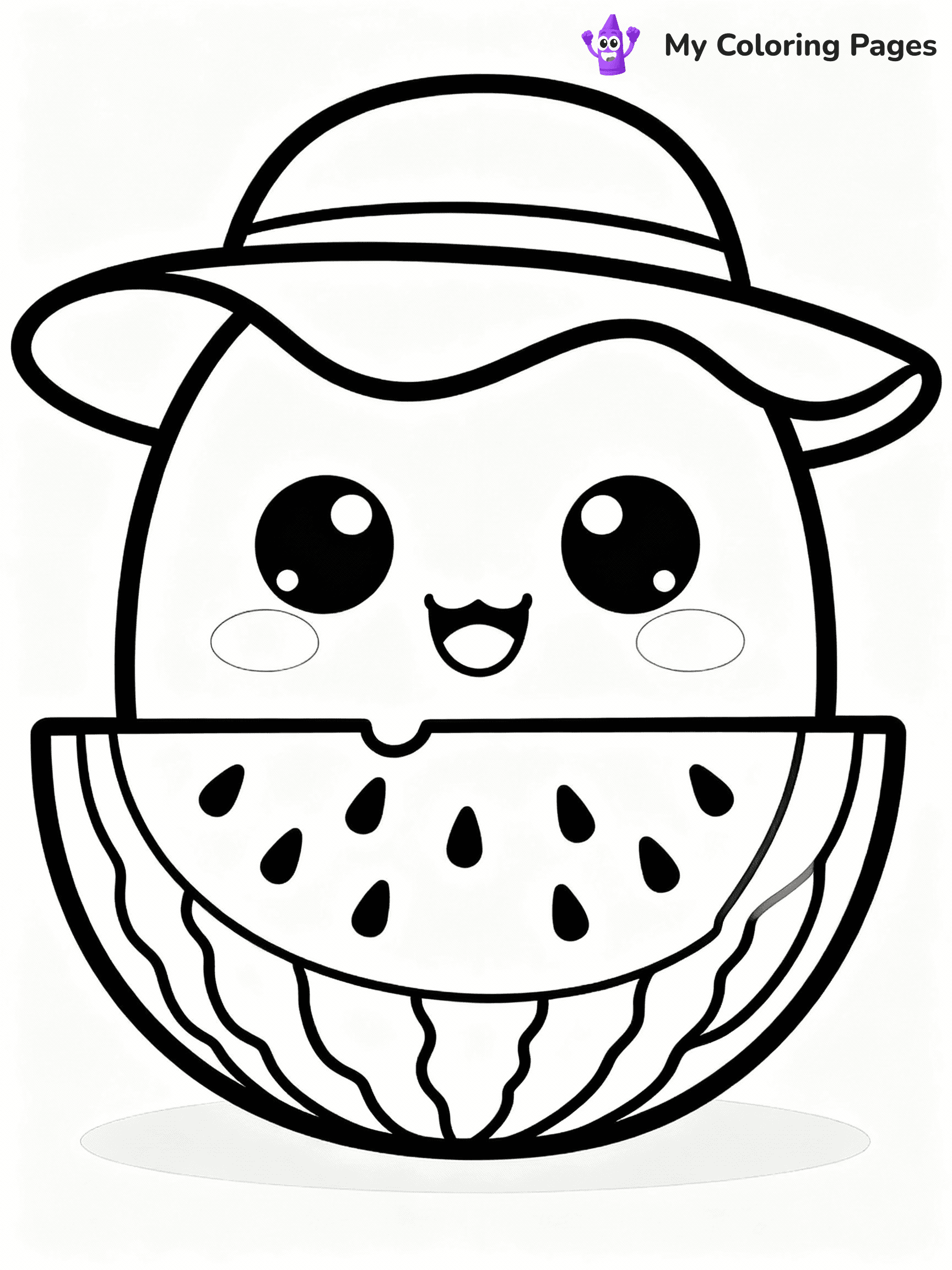 Watermelon Coloring Pages - 35