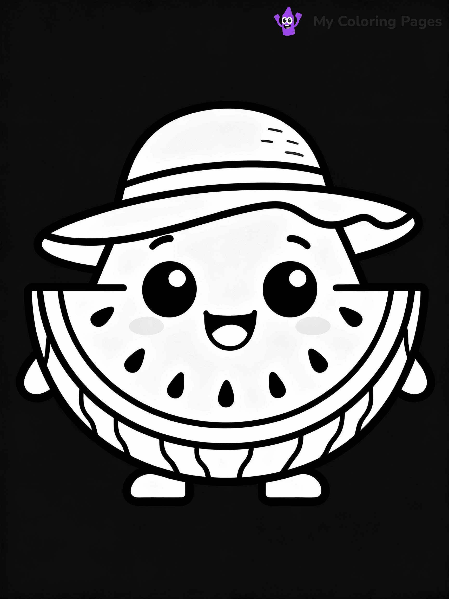 Watermelon Coloring Pages - 32