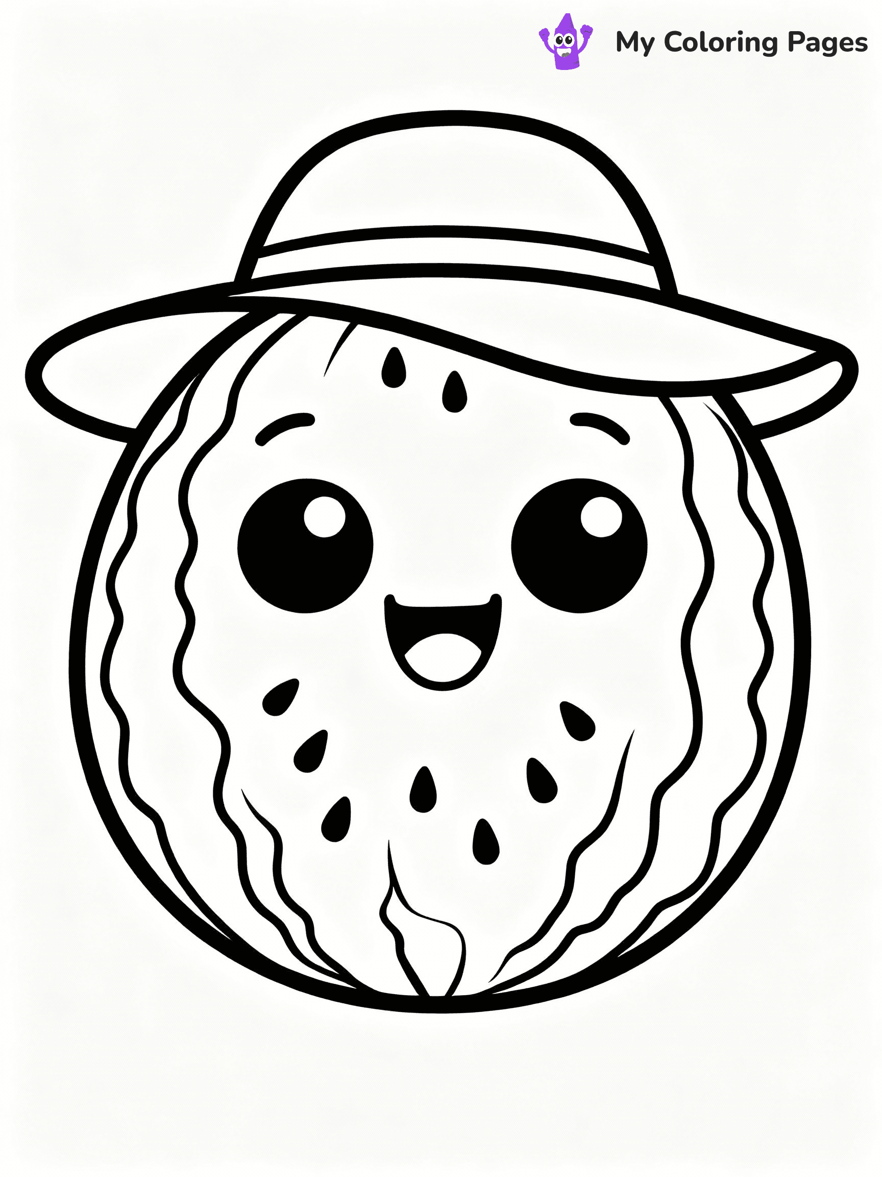 Watermelon Coloring Pages - 31