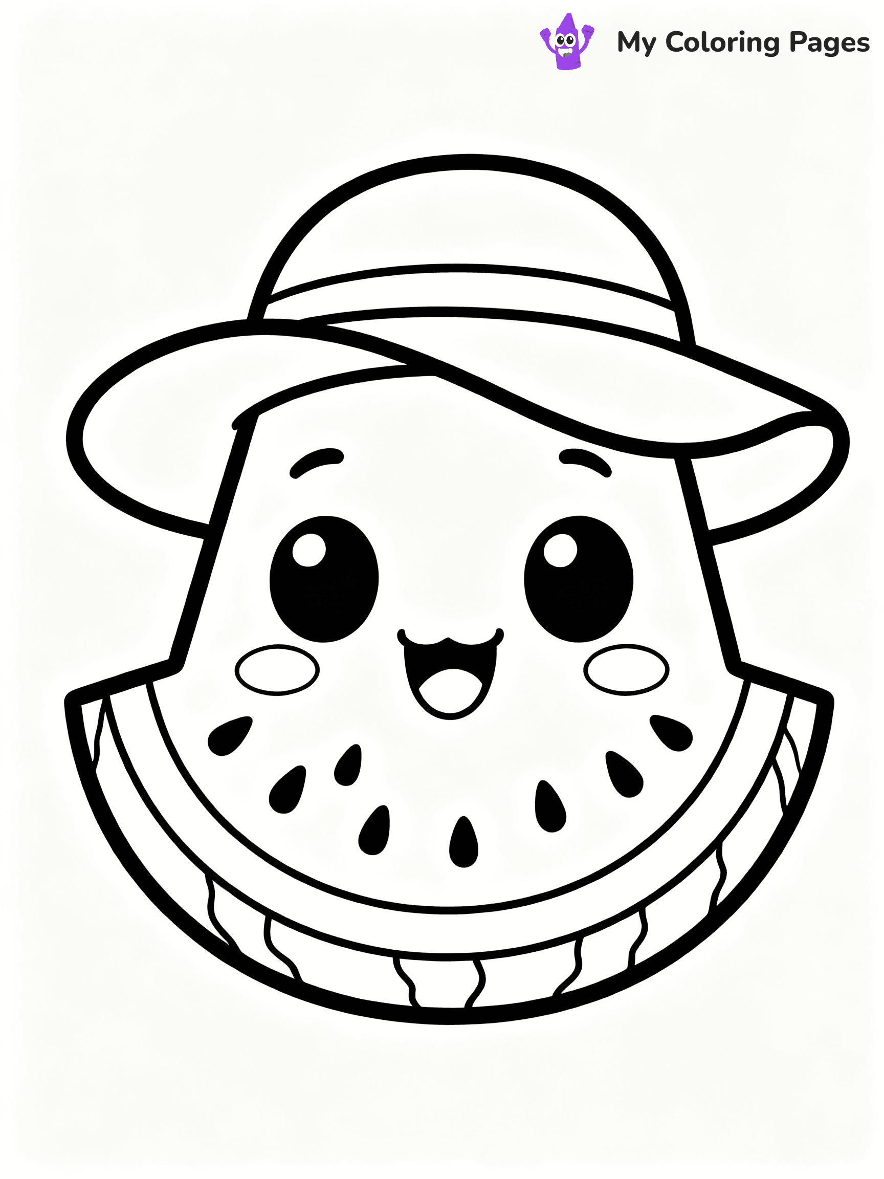 Watermelon Coloring Pages - 30