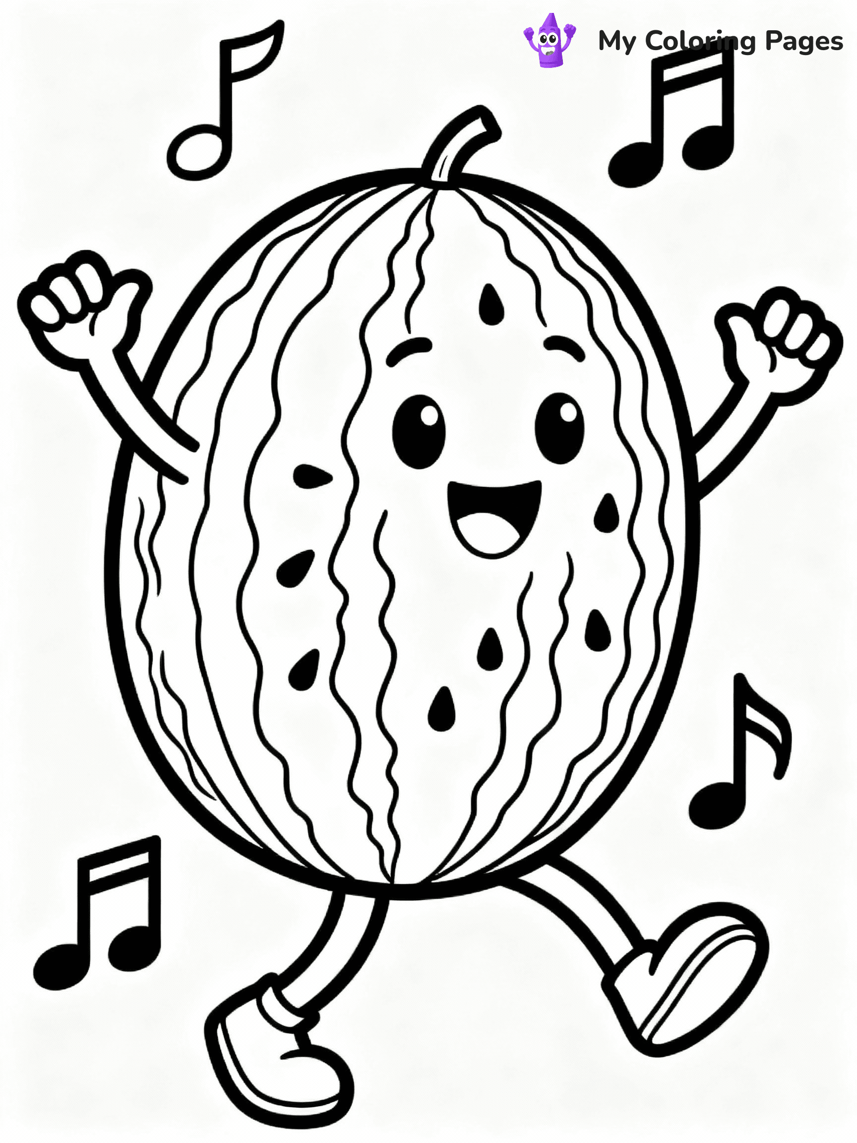 Watermelon Coloring Pages - 24