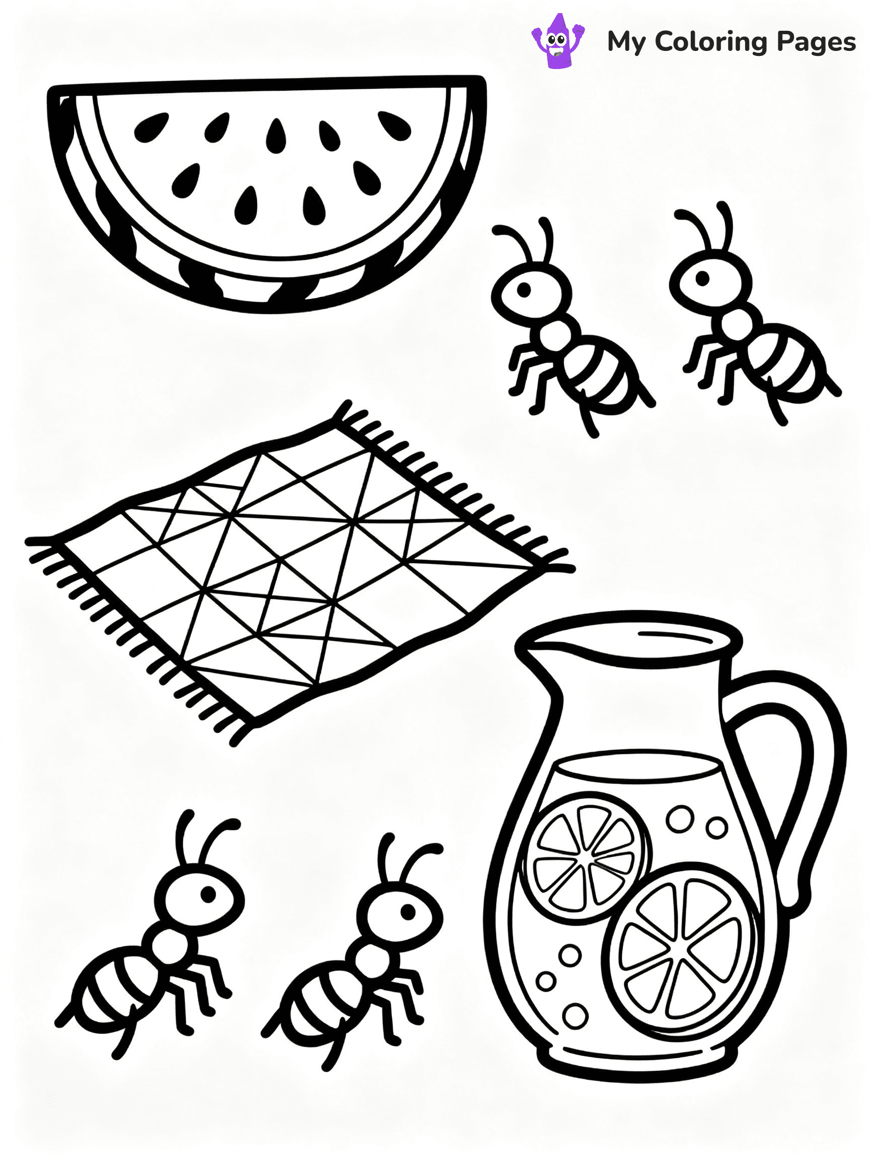 Watermelon Coloring Pages - 21