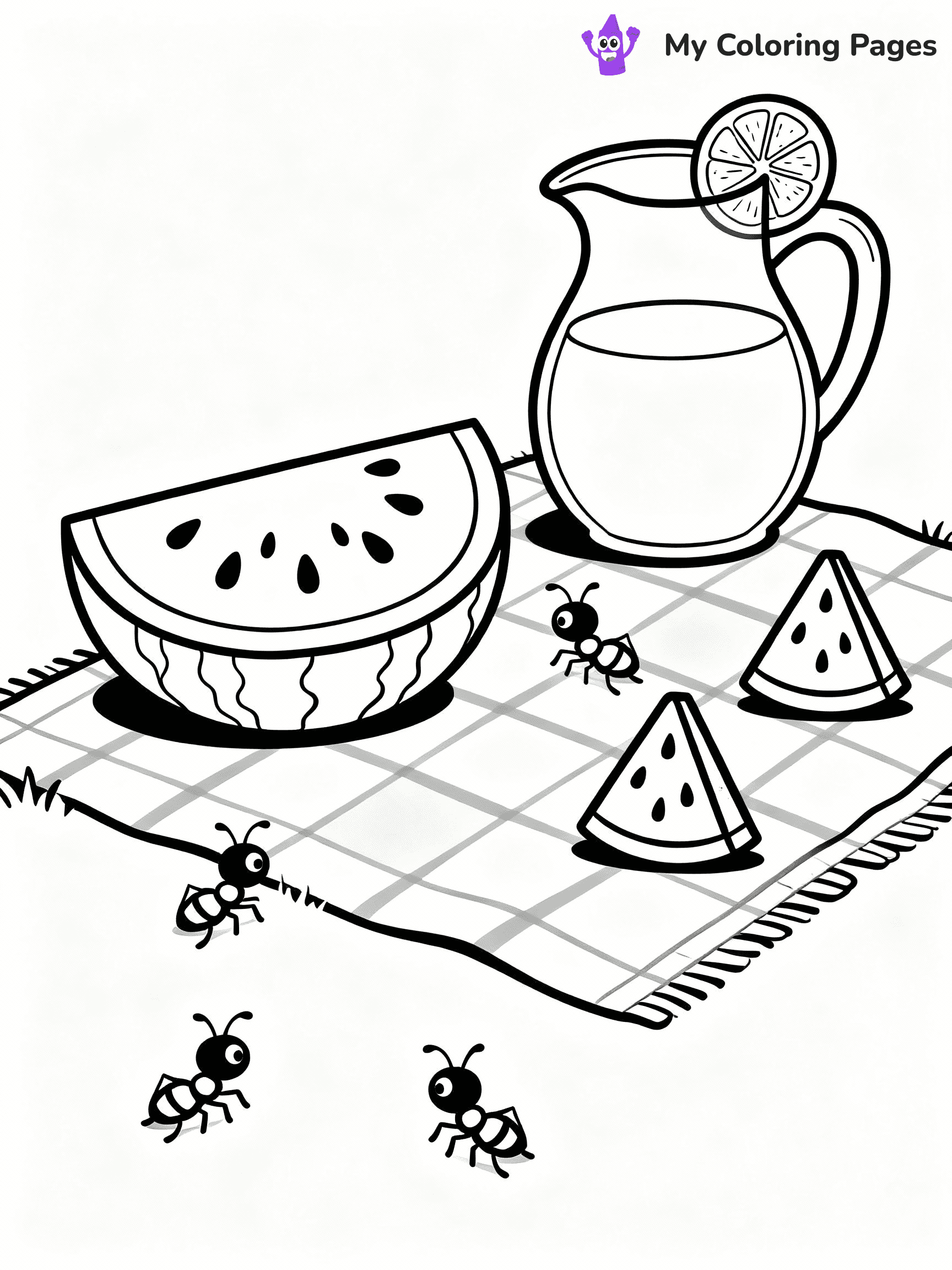 Watermelon Coloring Pages - 18