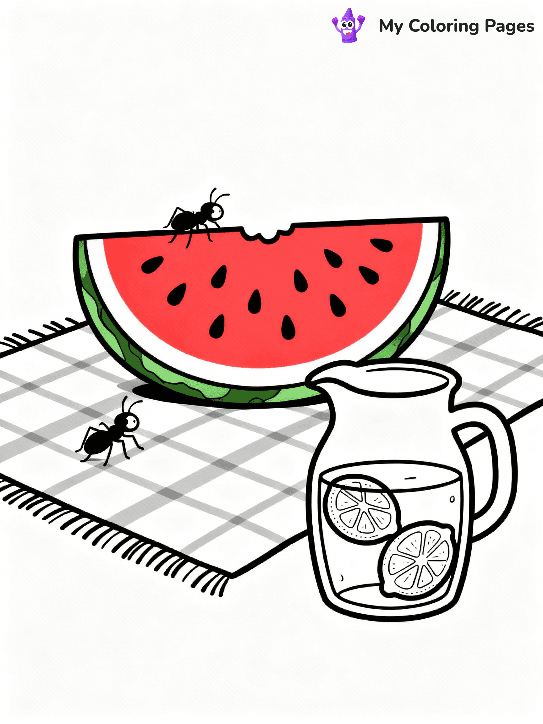Watermelon Coloring Pages - 17
