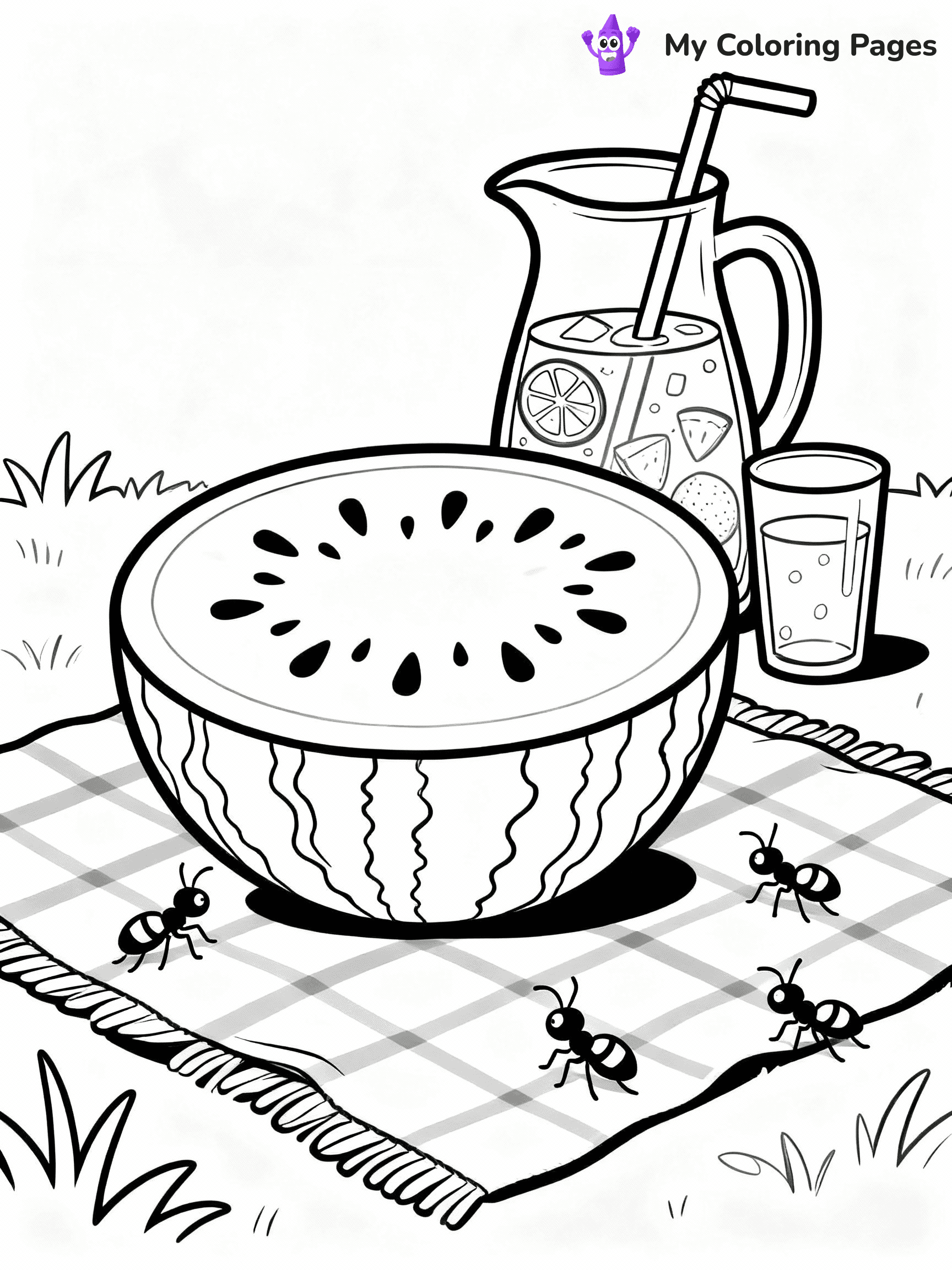 Watermelon Coloring Pages - 15