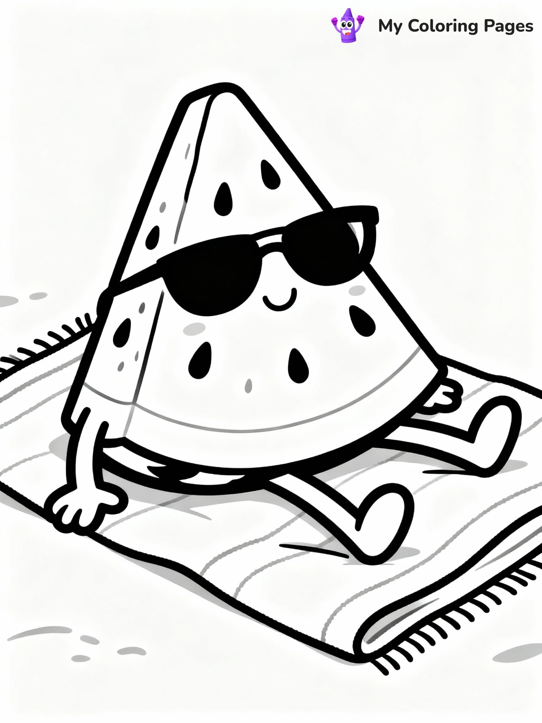 Watermelon Coloring Pages - 12