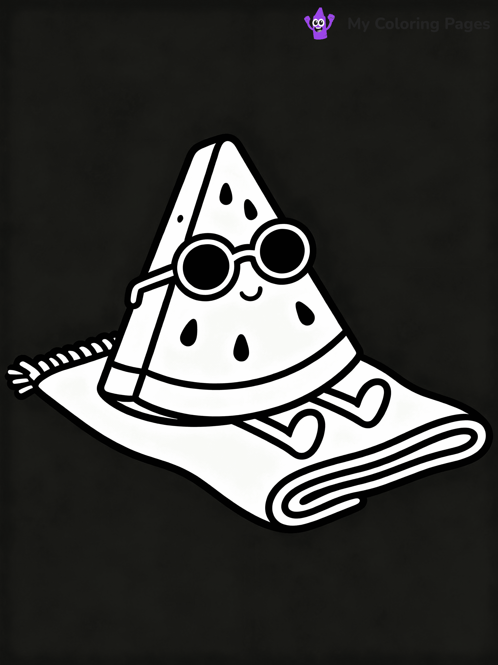 Watermelon Coloring Pages - 11