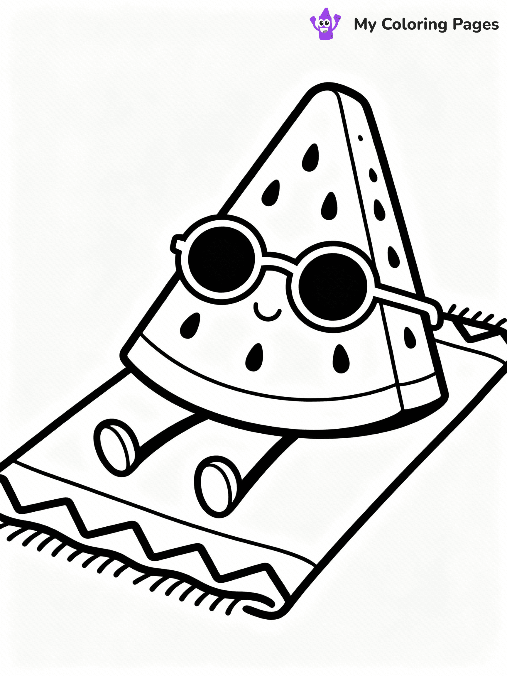 Watermelon Coloring Pages - 10