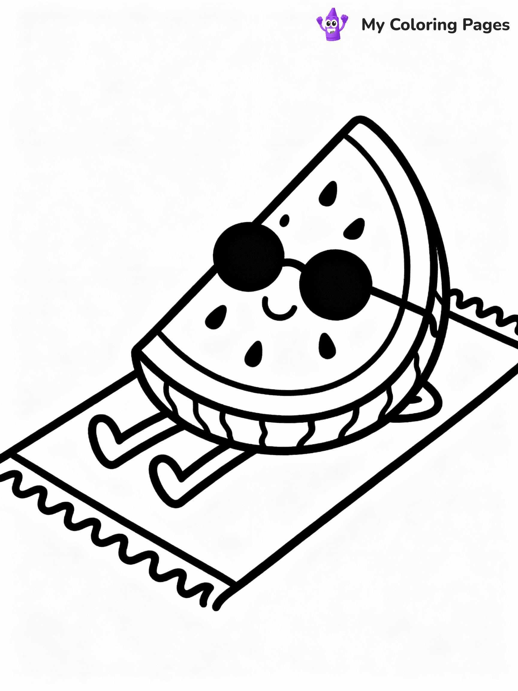 Watermelon Coloring Pages - 8