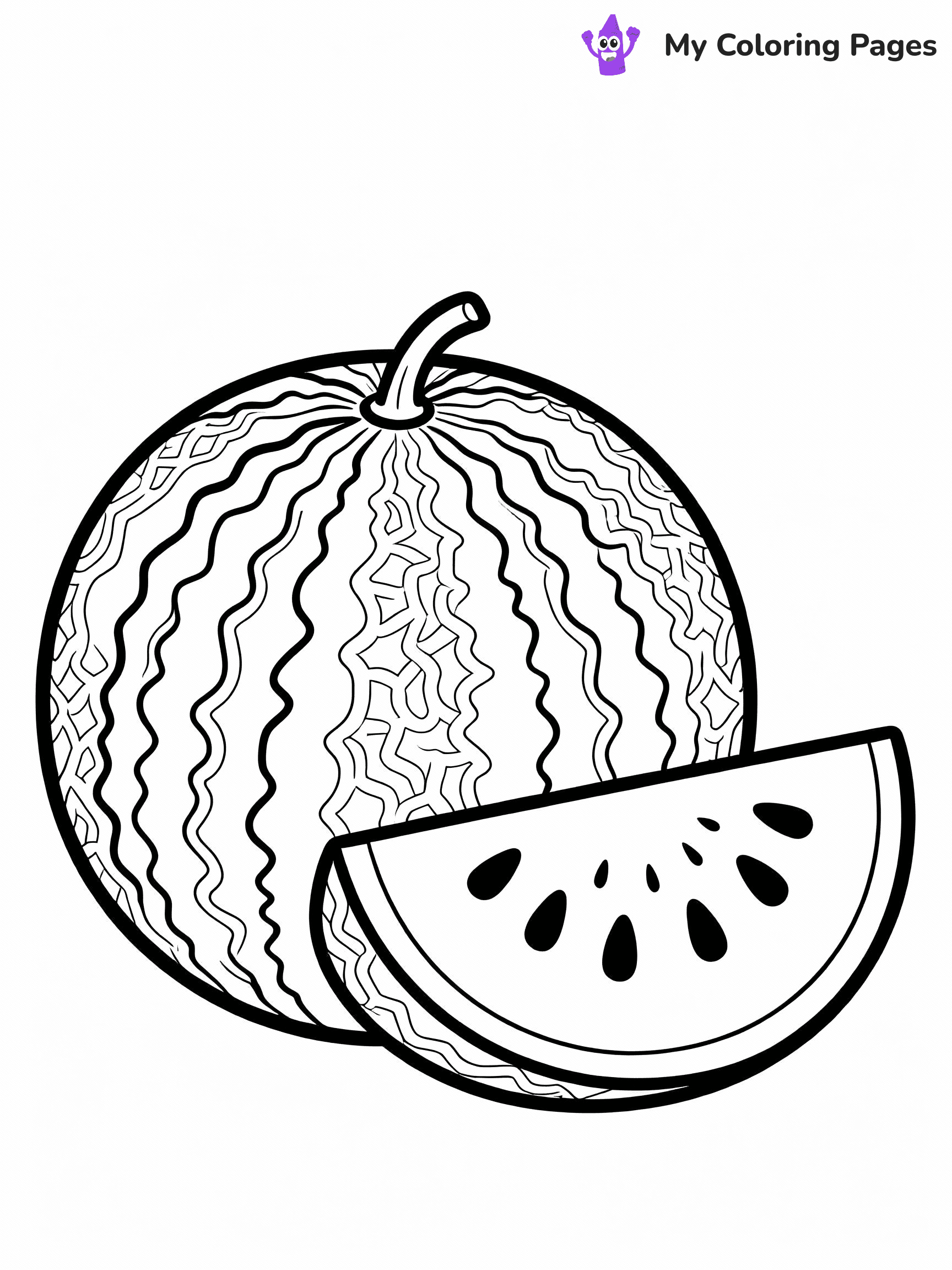 Watermelon Coloring Pages - 5