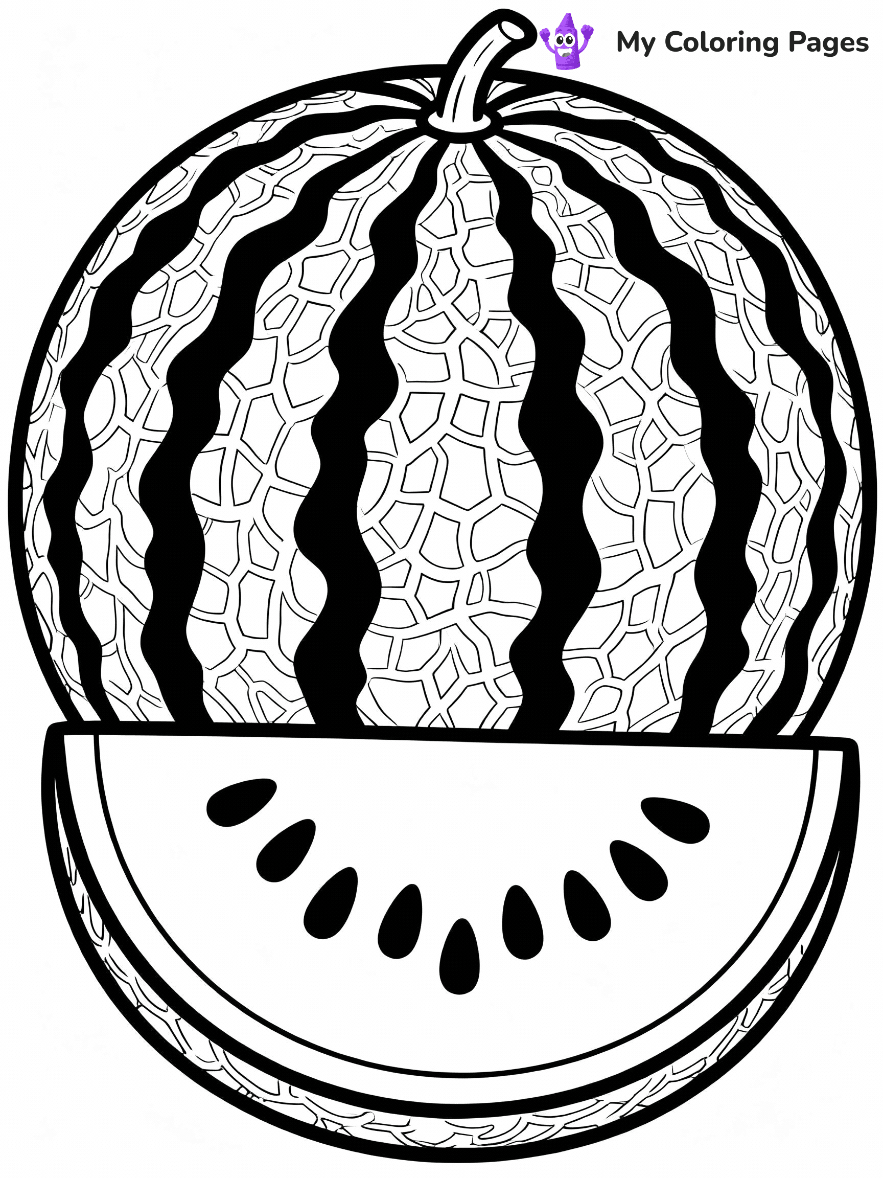 Watermelon Coloring Pages - 4