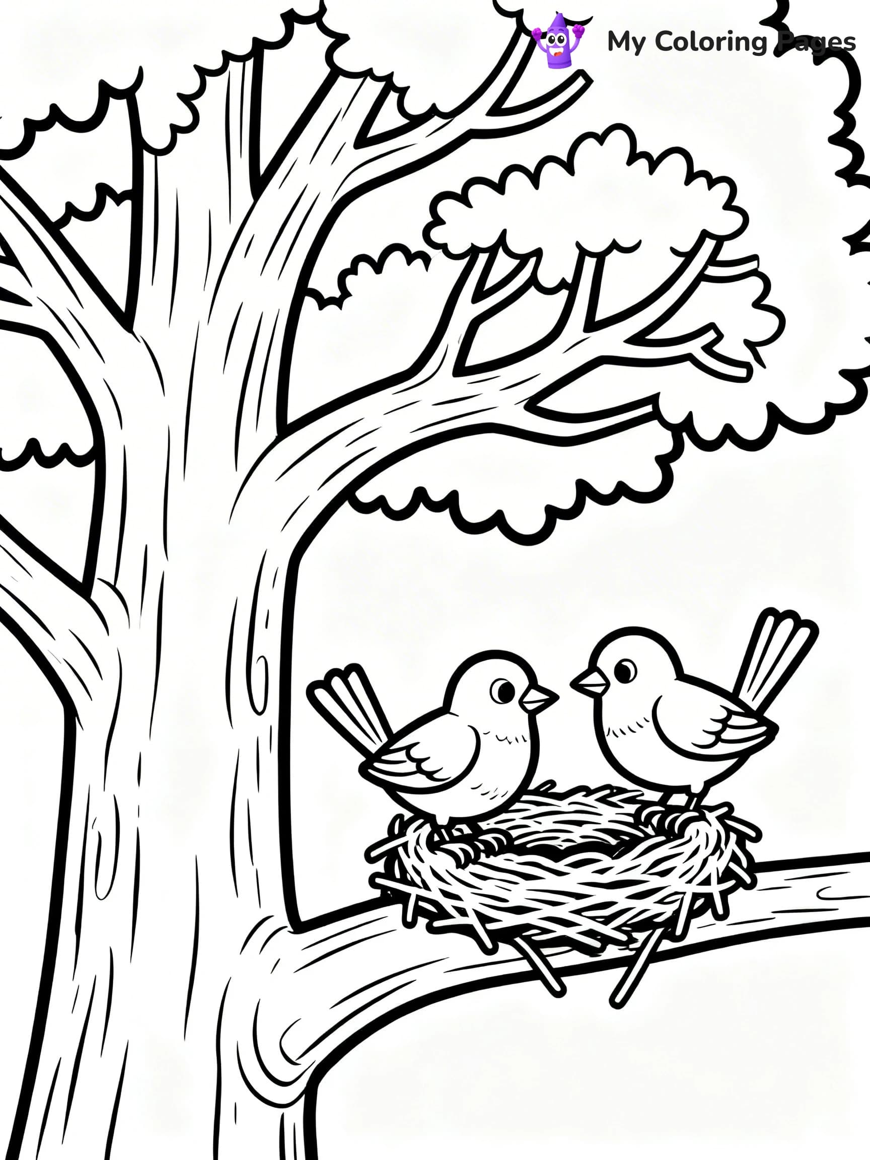 Oak Tree Coloring Pages - 23