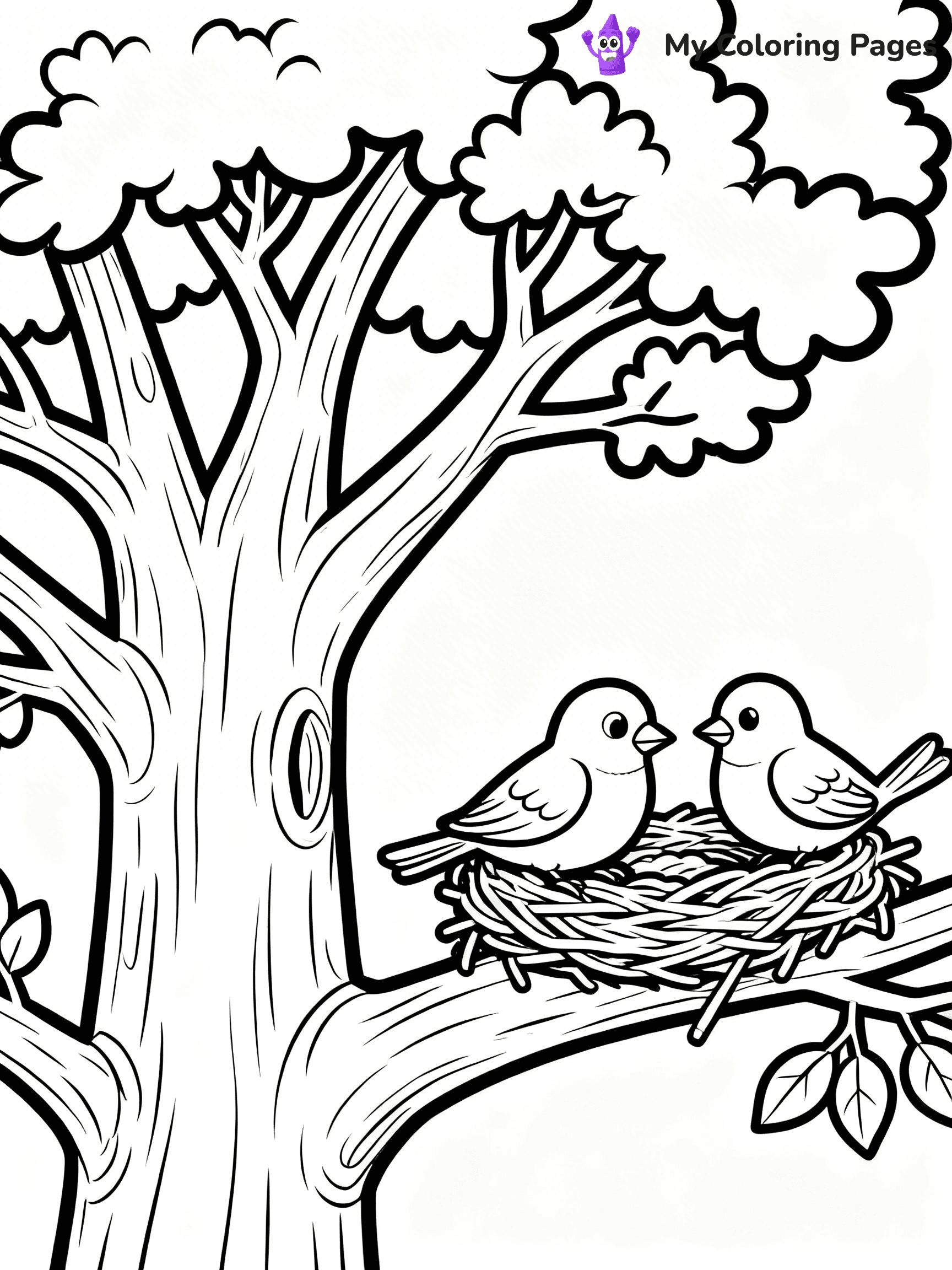 Oak Tree Coloring Pages - 22