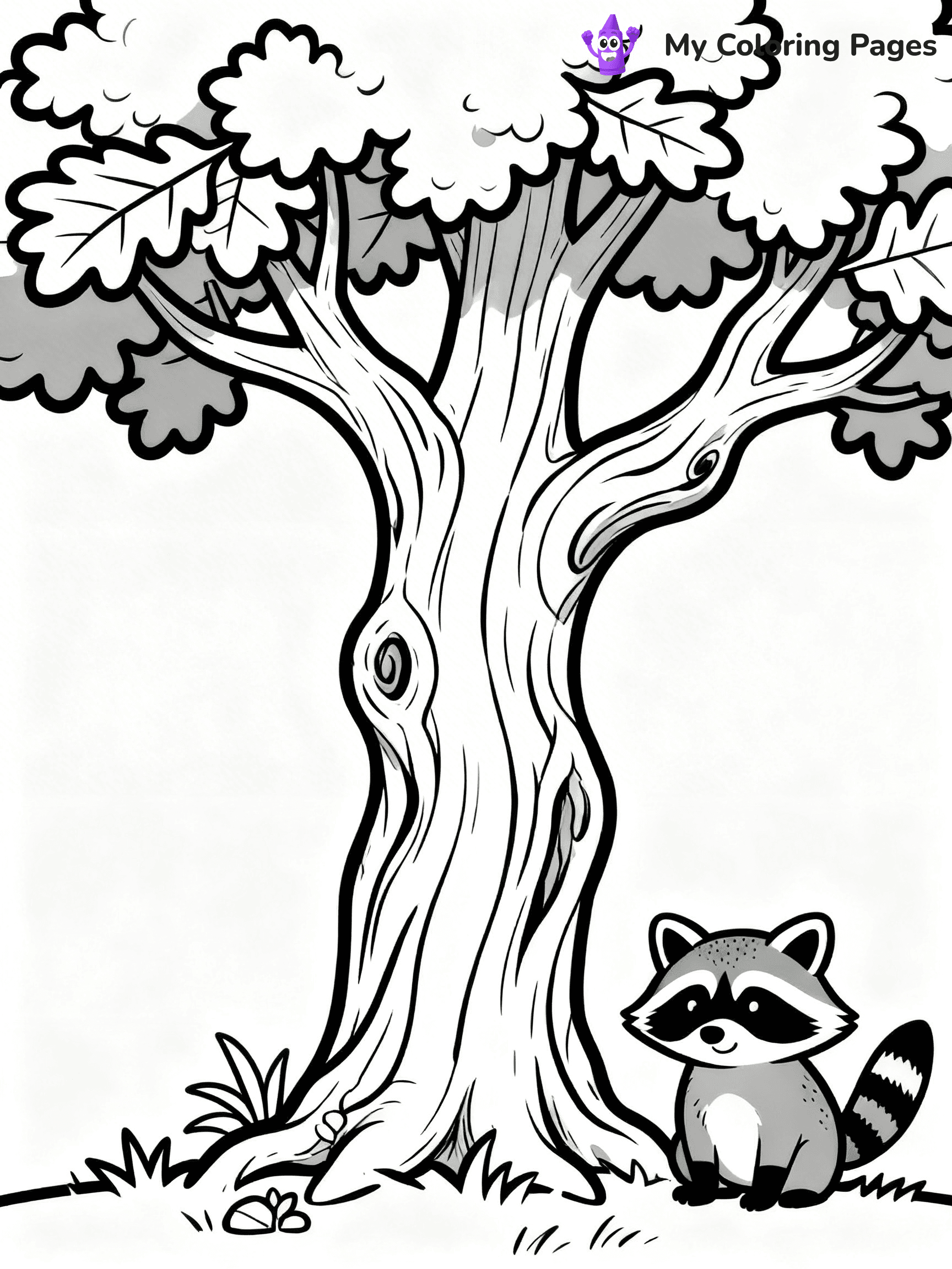 Oak Tree Coloring Pages - 14