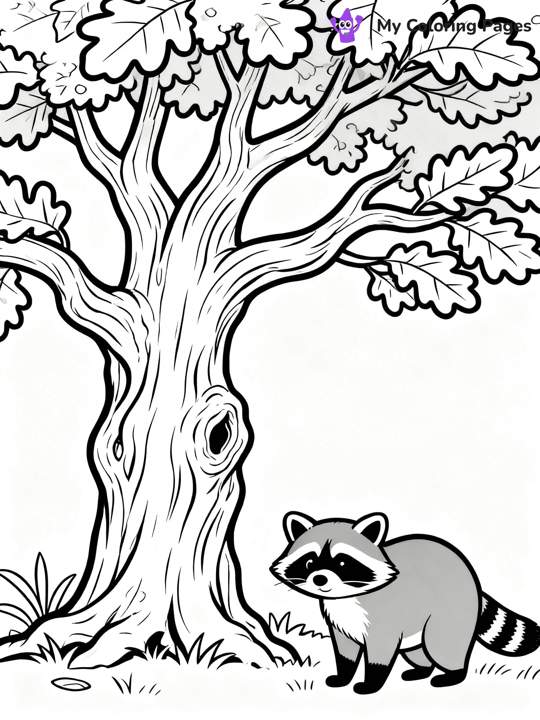 Oak Tree Coloring Pages - 10