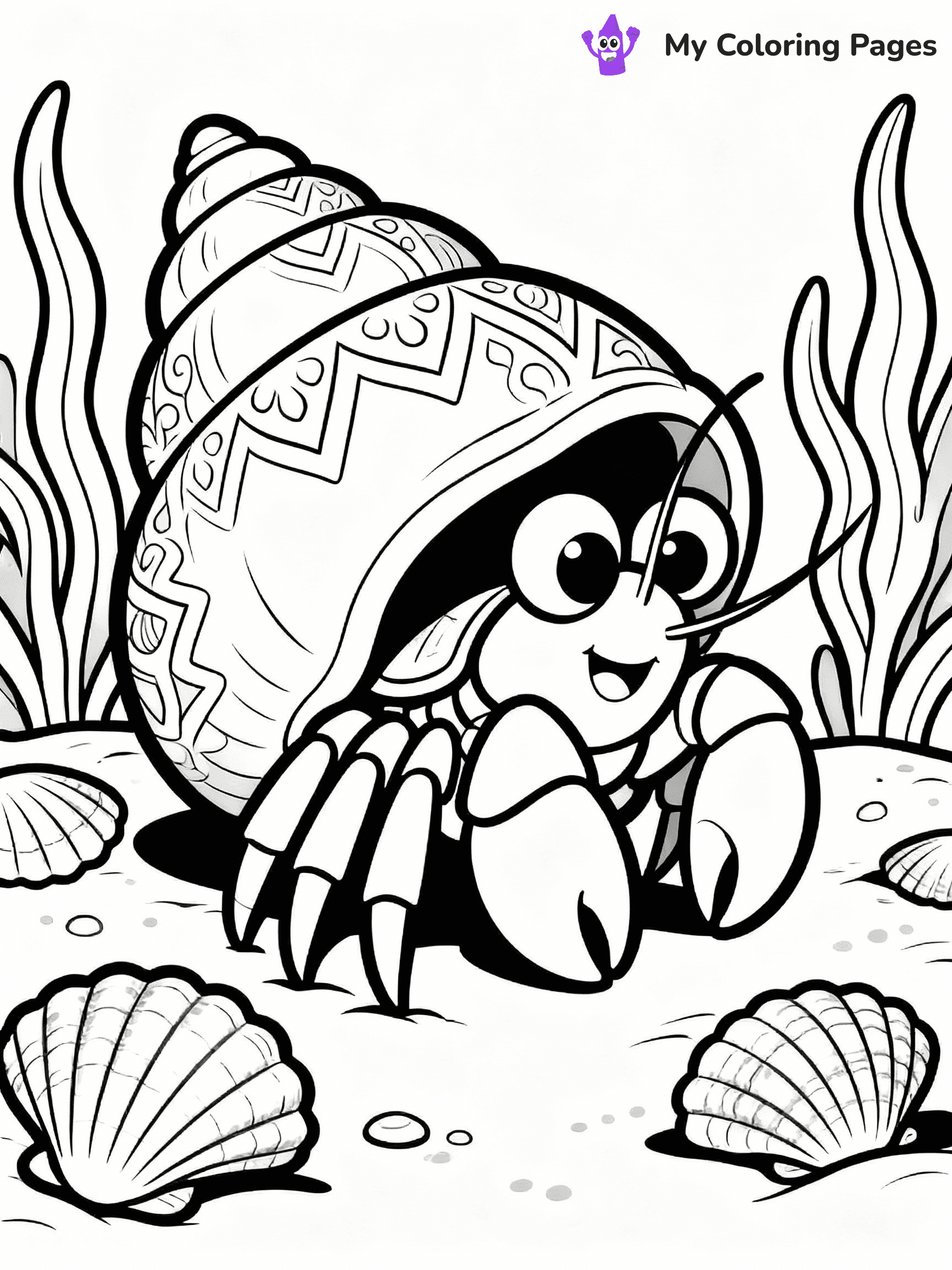 Hermit Crab Coloring Pages - 30