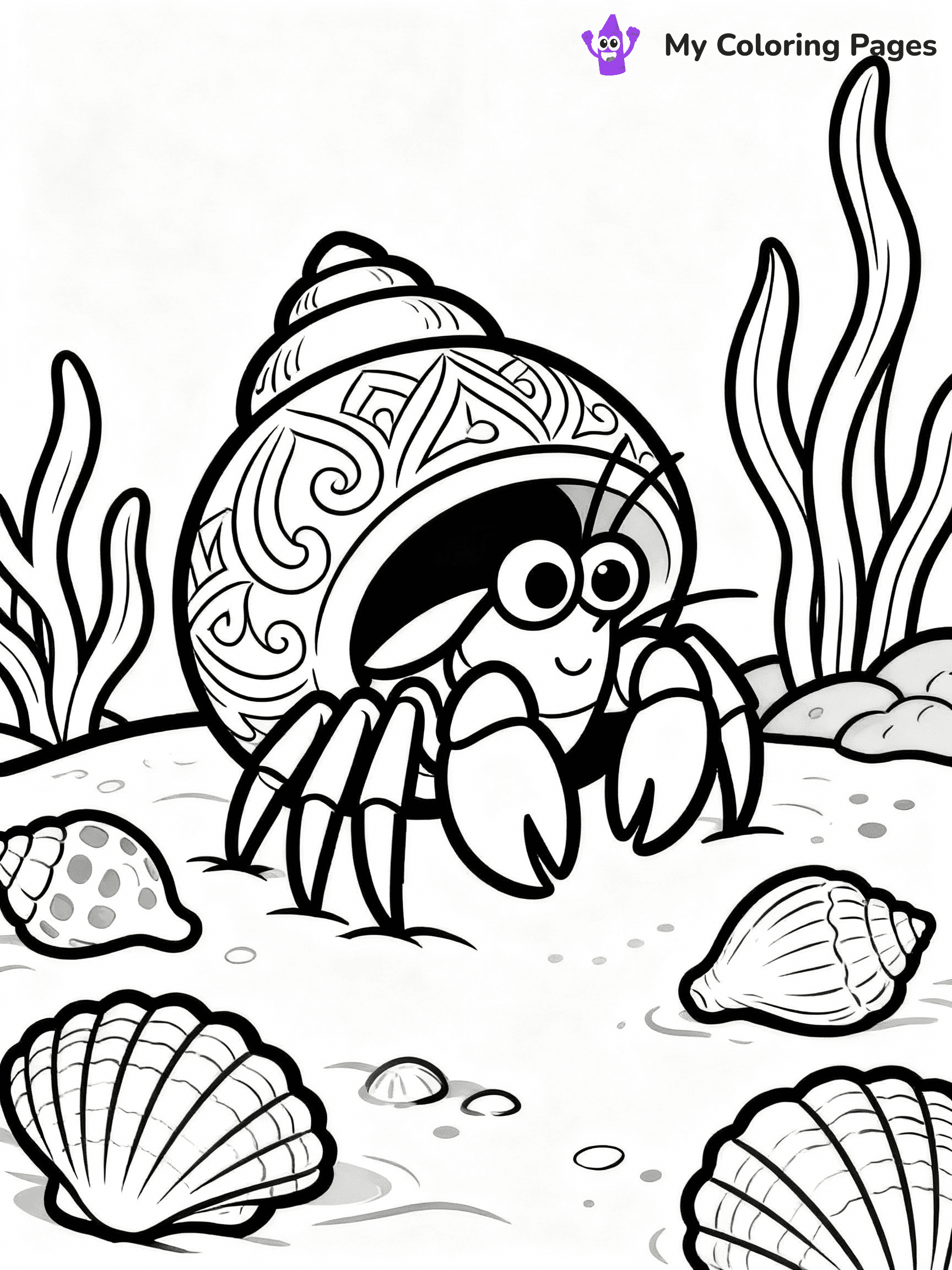 Hermit Crab Coloring Pages - 29