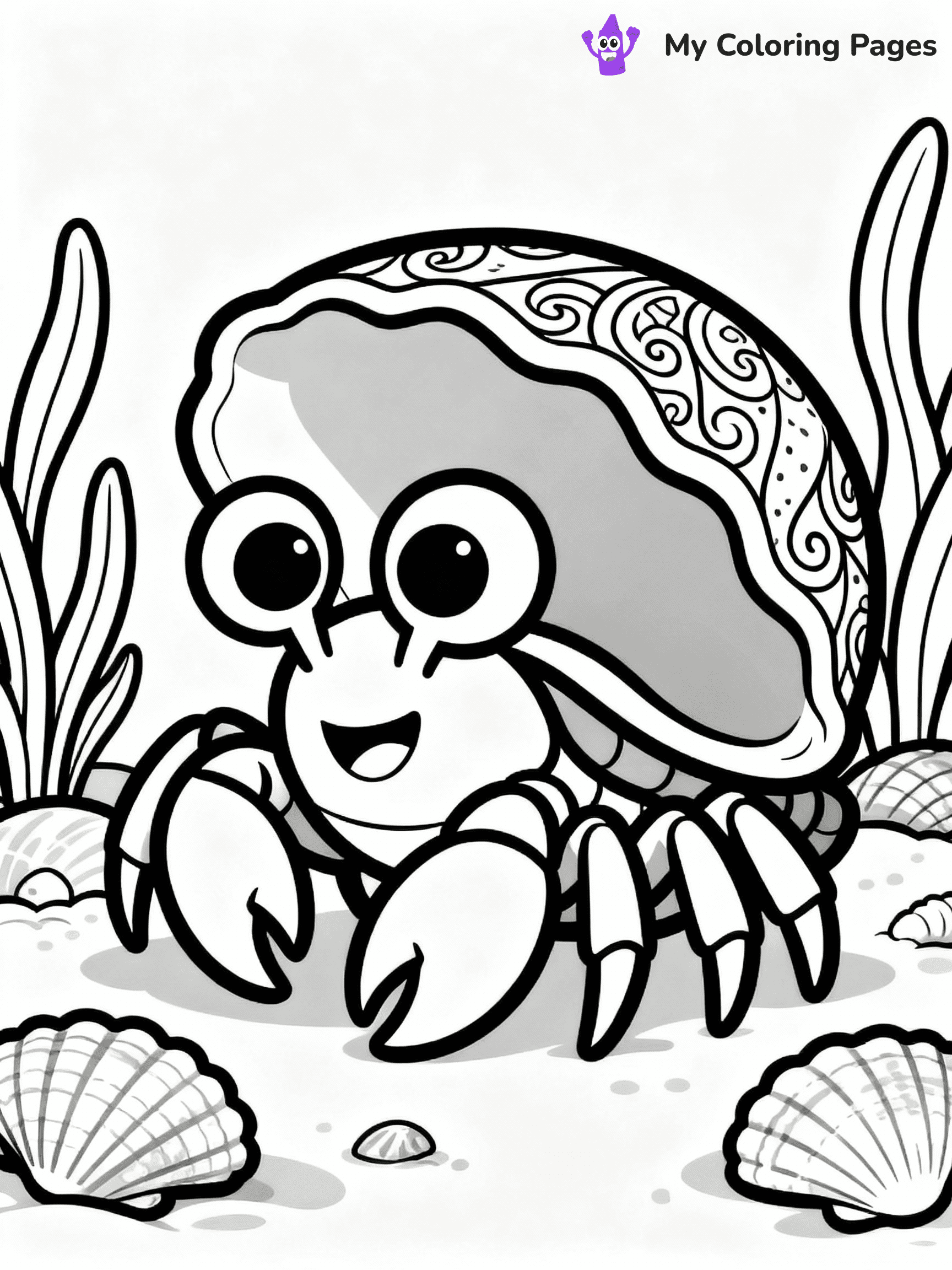 Hermit Crab Coloring Pages - 28
