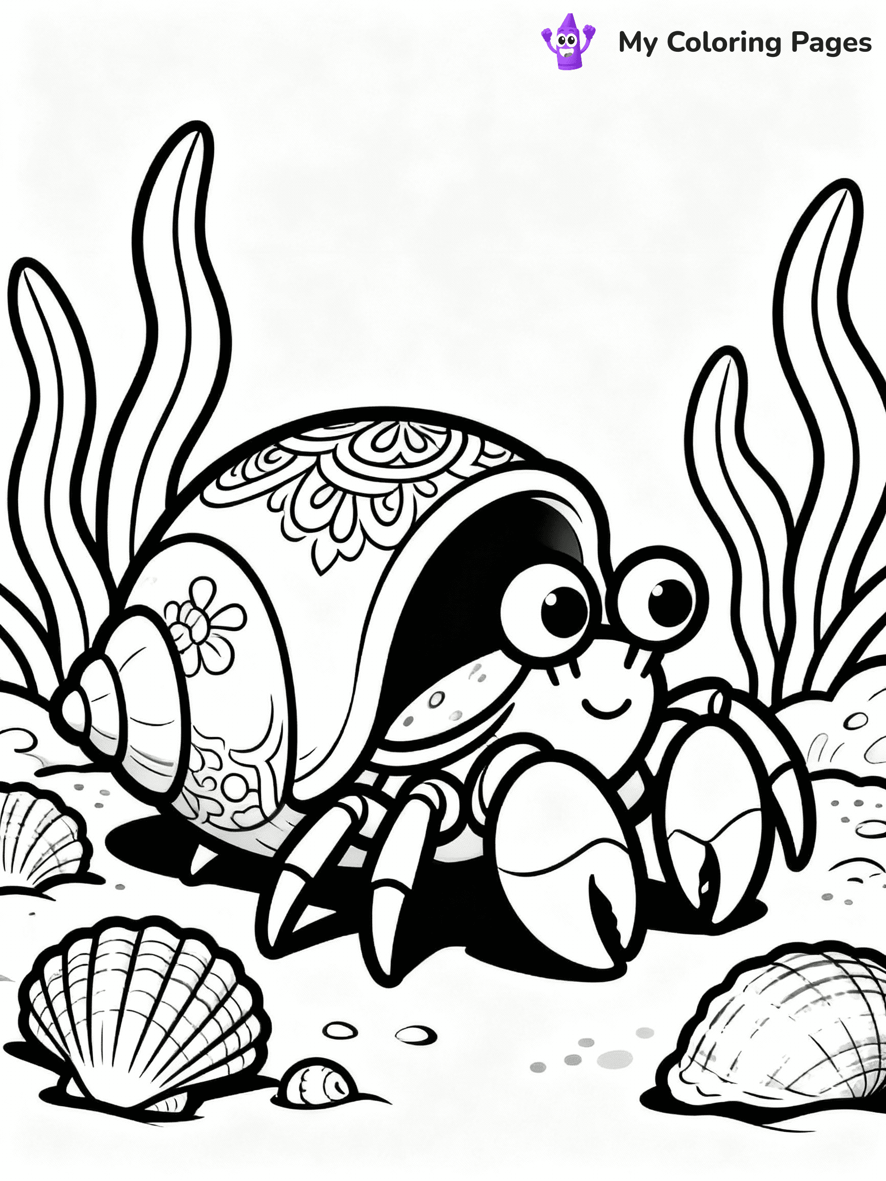 Hermit Crab Coloring Pages - 27