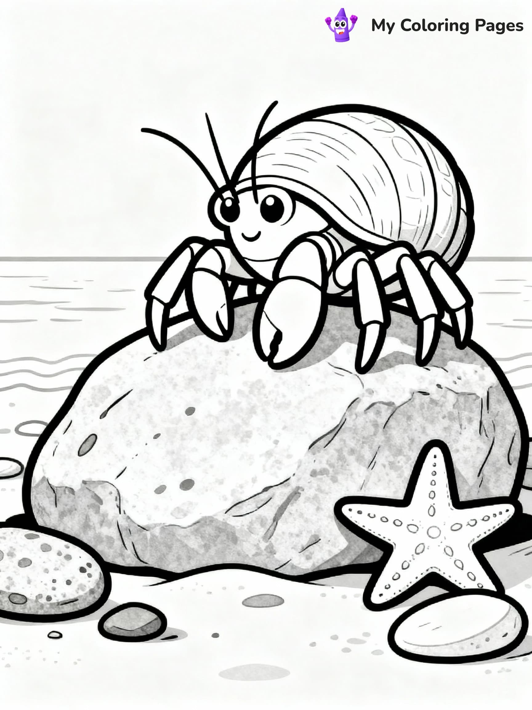 Hermit Crab Coloring Pages - 21