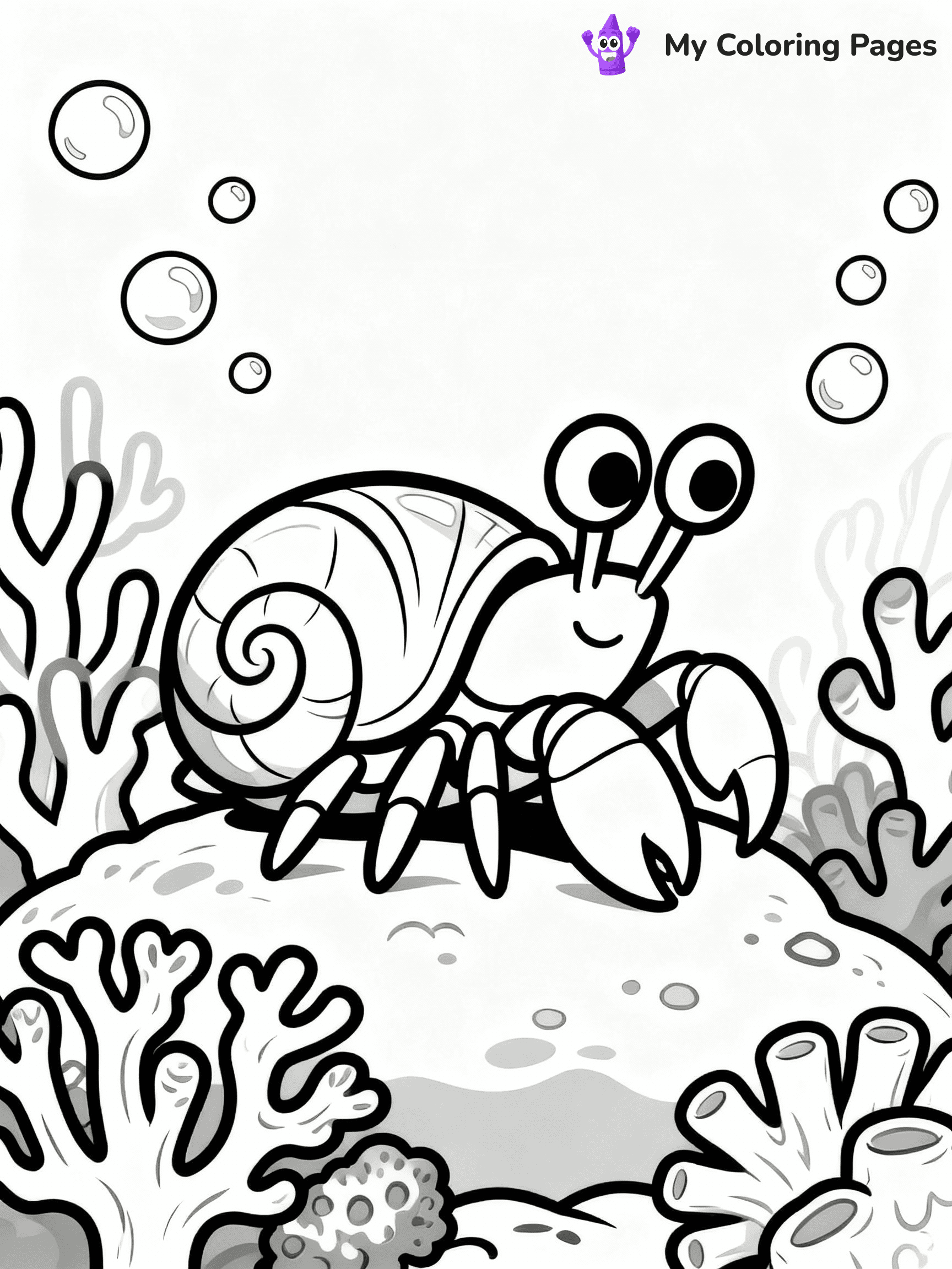 Hermit Crab Coloring Pages - 18