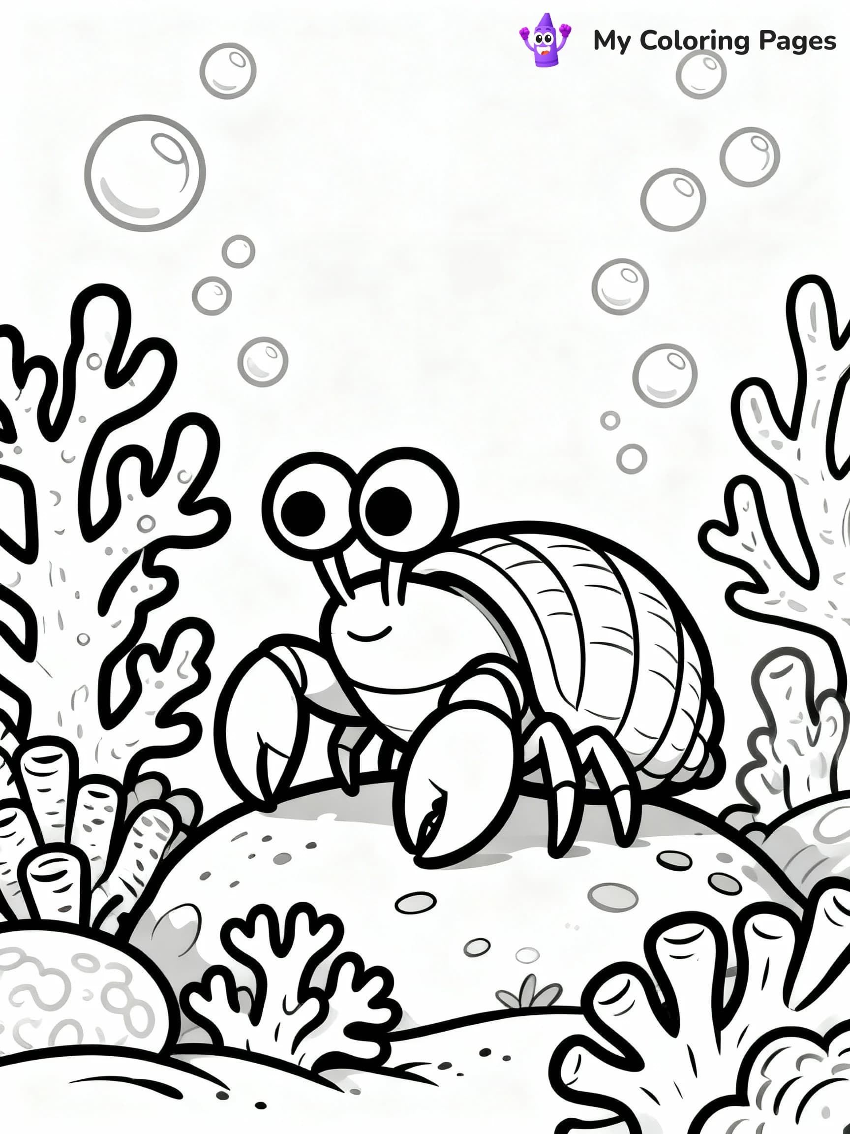 Hermit Crab Coloring Pages - 17