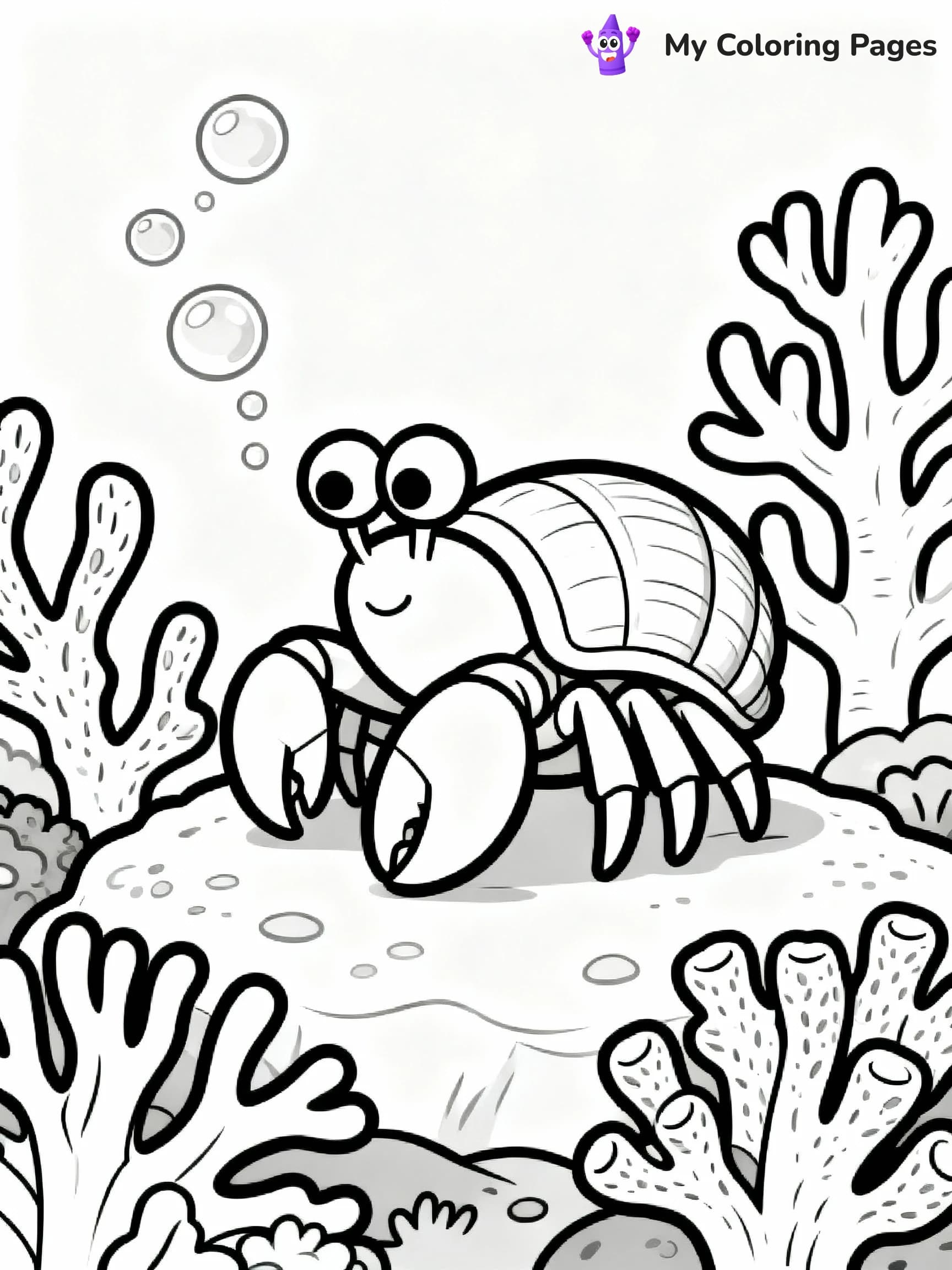 Hermit Crab Coloring Pages - 16