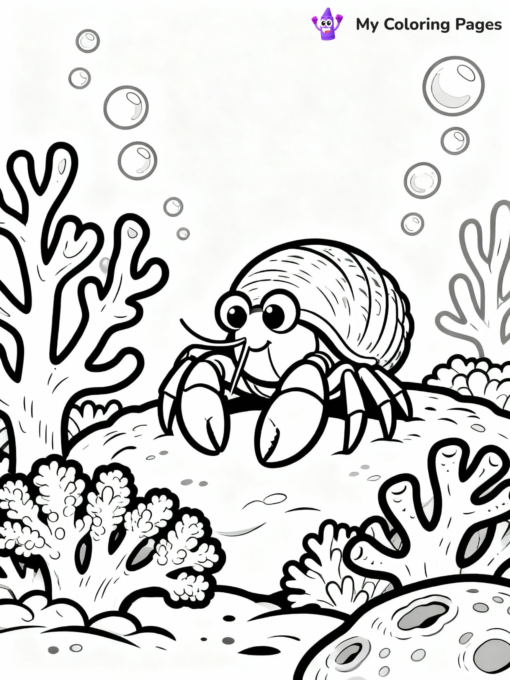 Hermit Crab Coloring Pages - 15