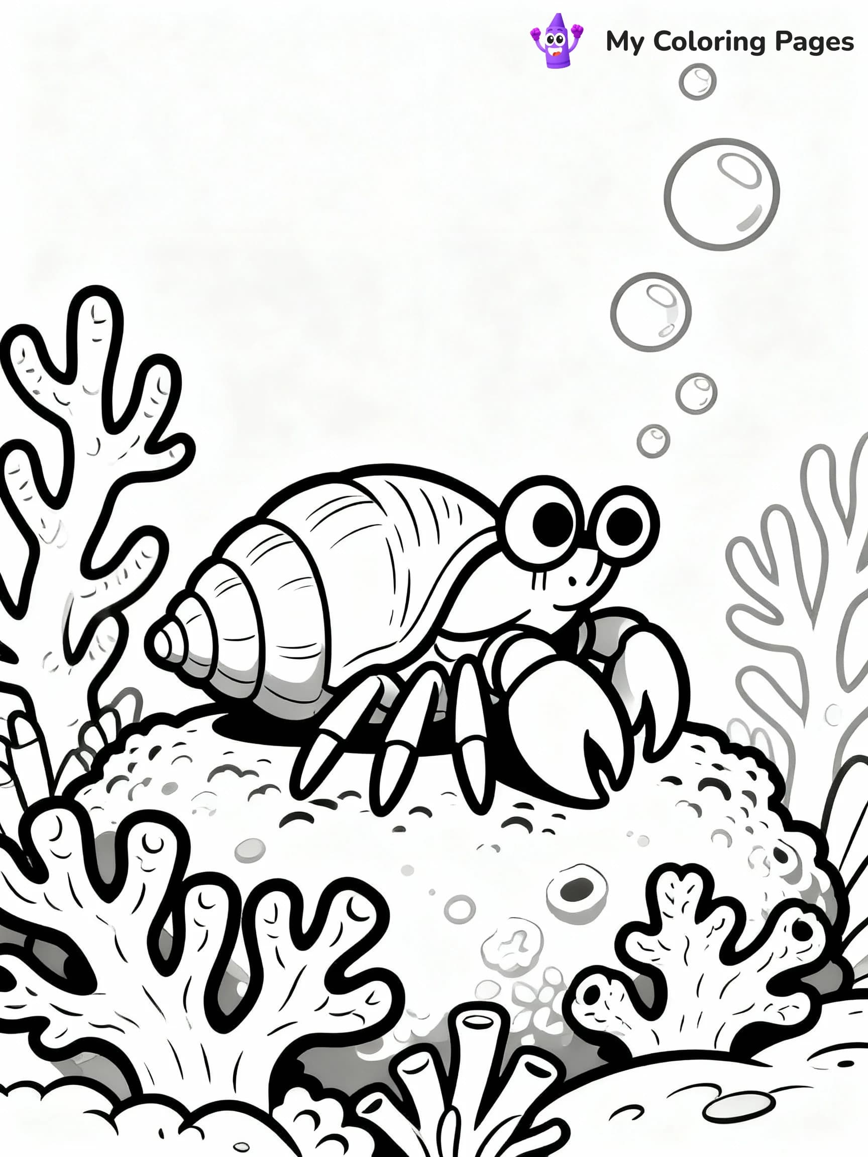 Hermit Crab Coloring Pages - 14