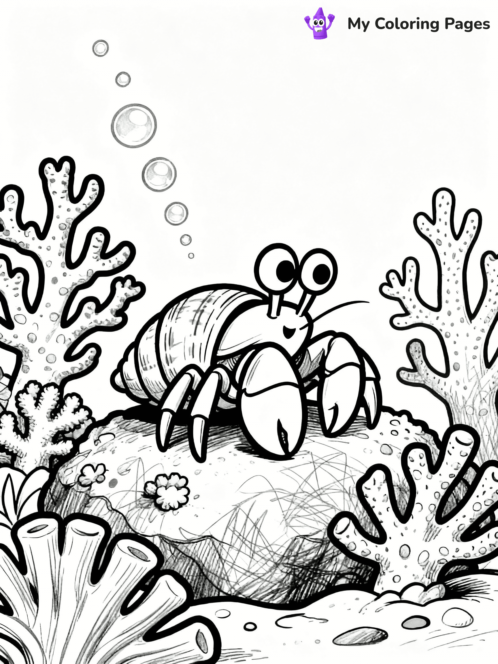 Hermit Crab Coloring Pages - 13