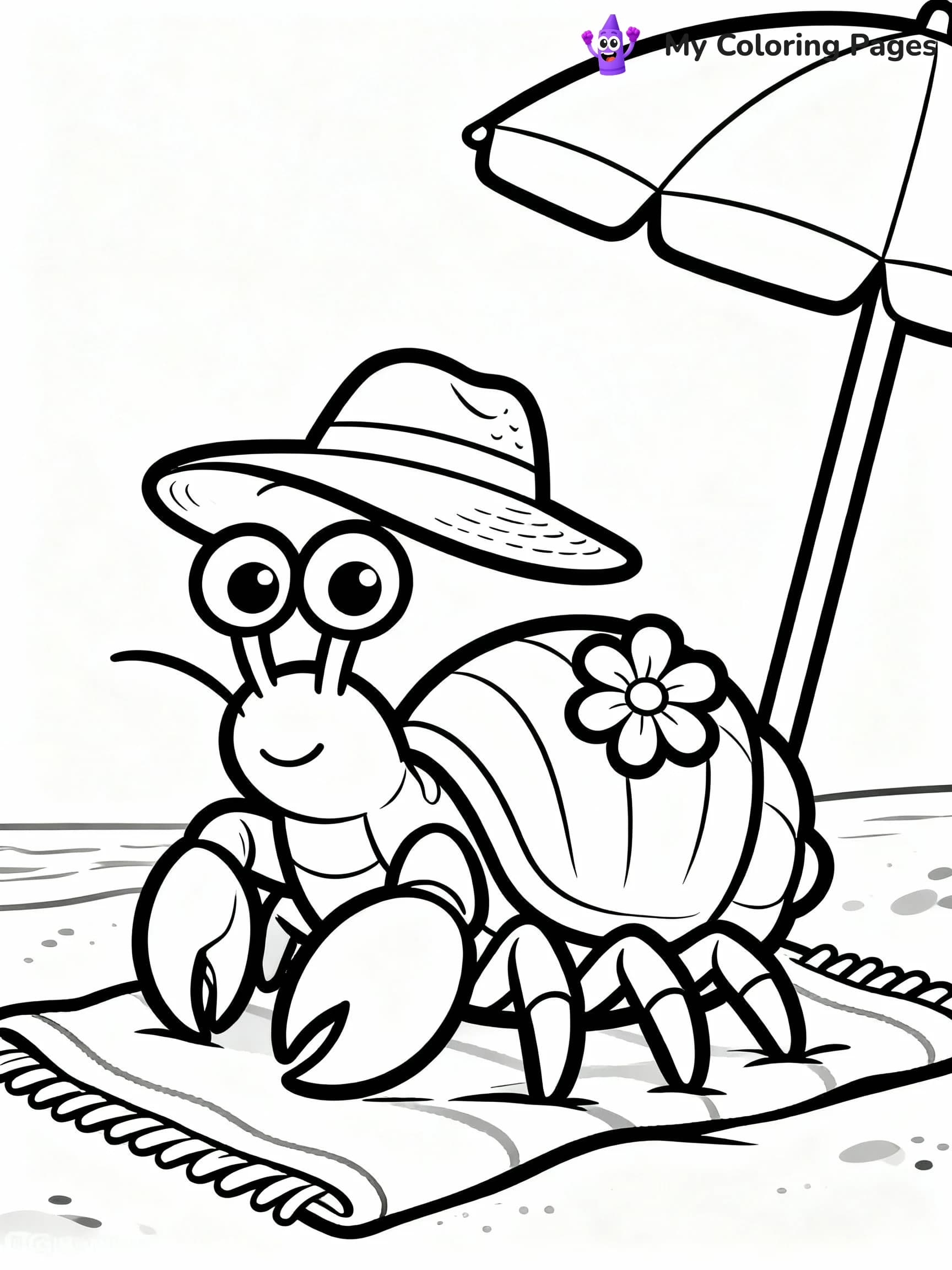 Hermit Crab Coloring Pages - 11