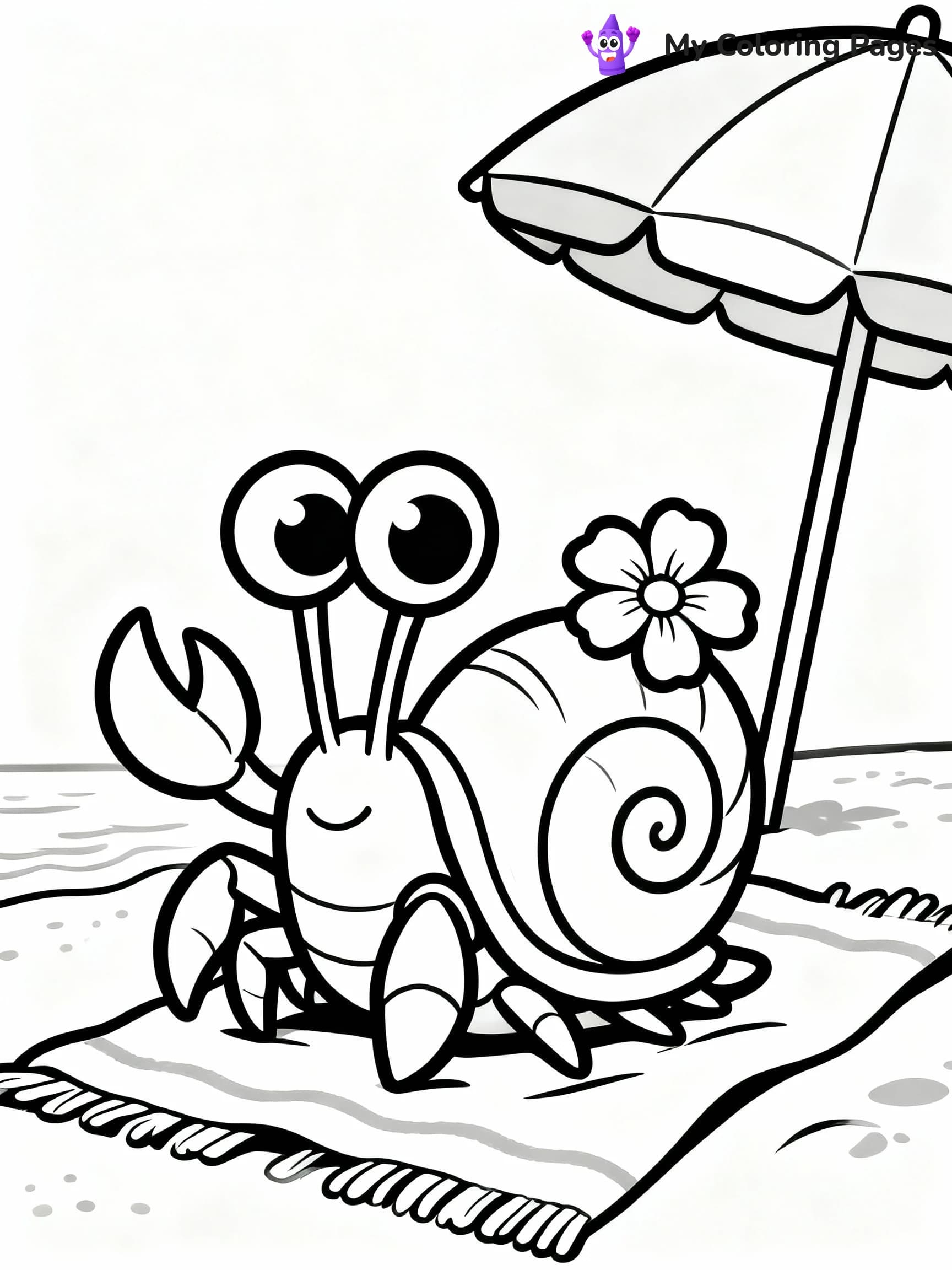 Hermit Crab Coloring Pages - 9