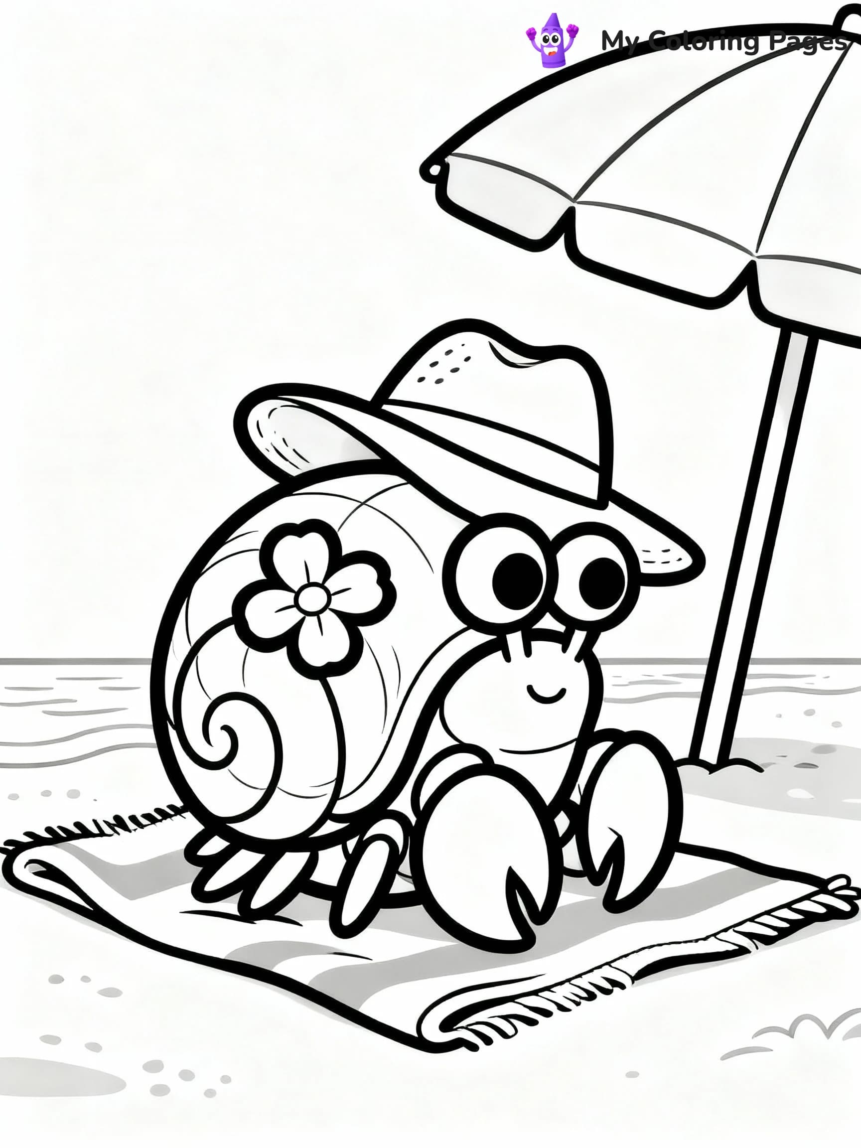 Hermit Crab Coloring Pages - 8