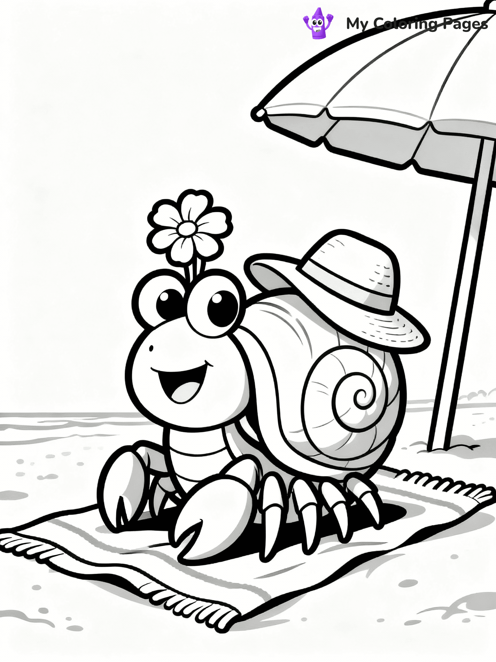 Hermit Crab Coloring Pages - 7