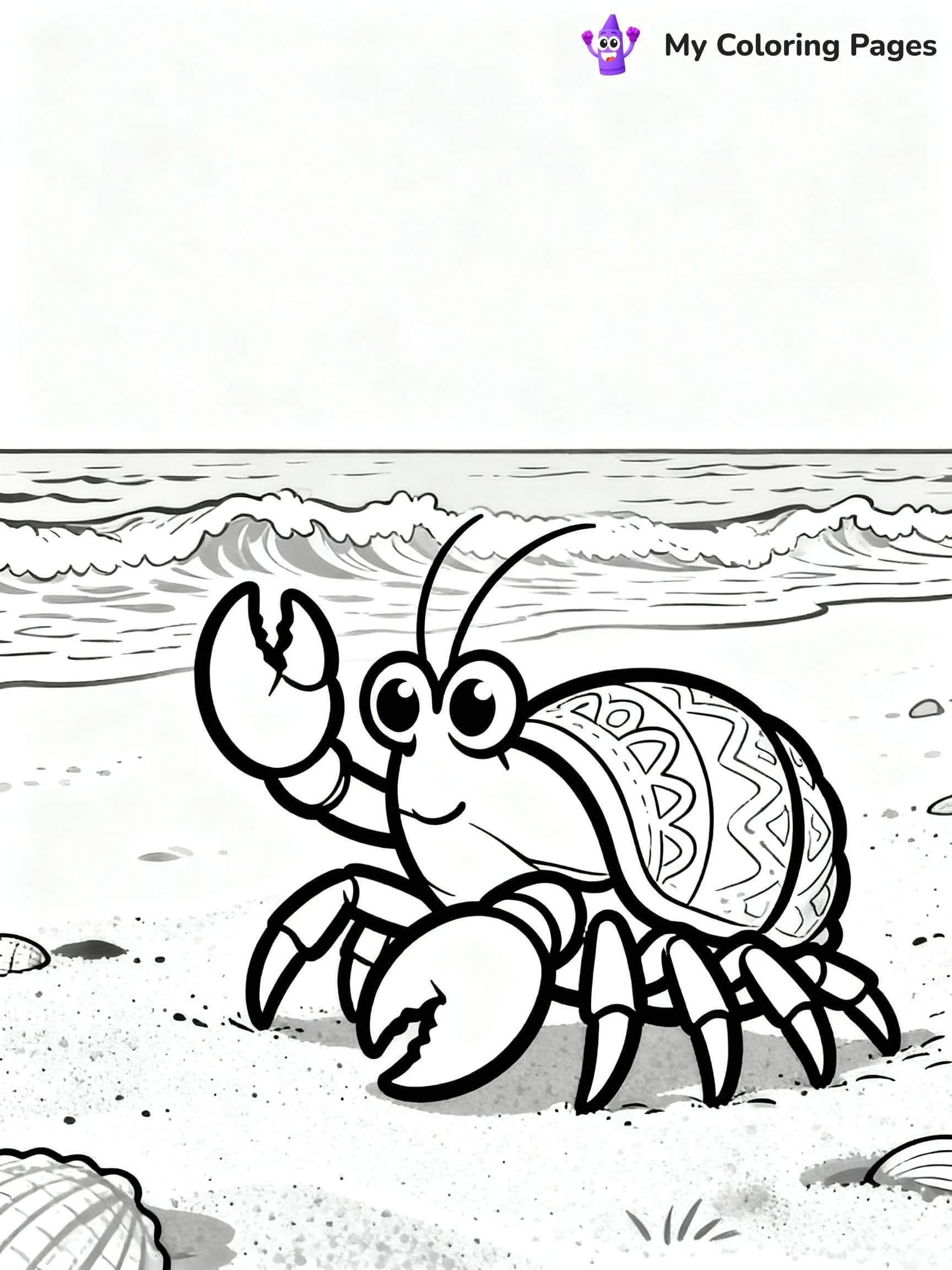 Hermit Crab Coloring Pages - 6