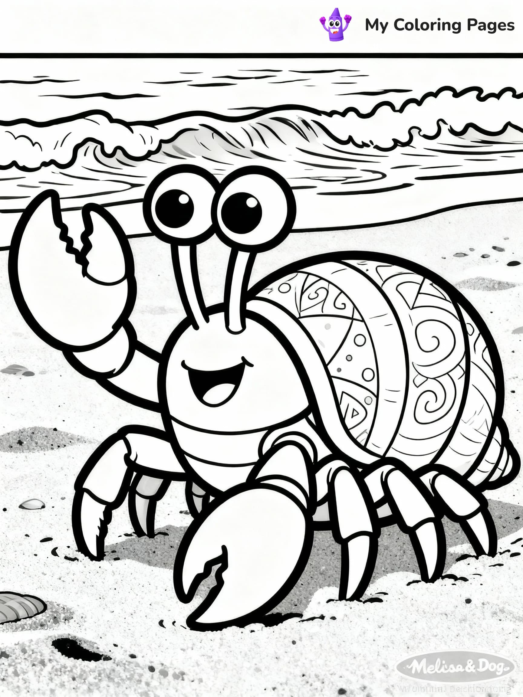 Hermit Crab Coloring Pages - 5