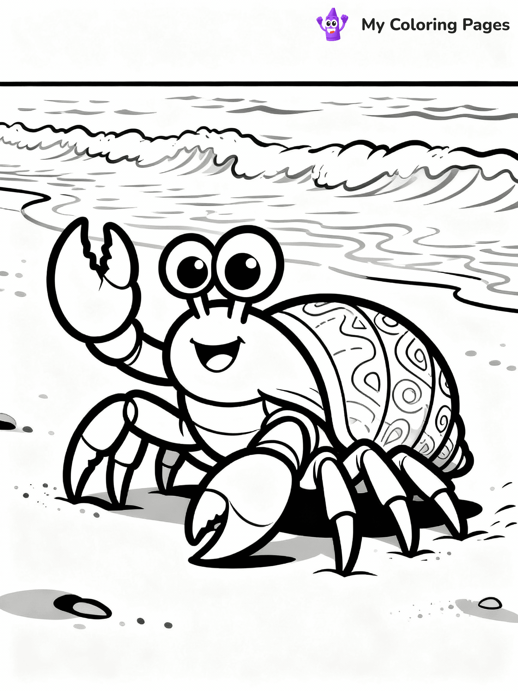 Hermit Crab Coloring Pages - 4