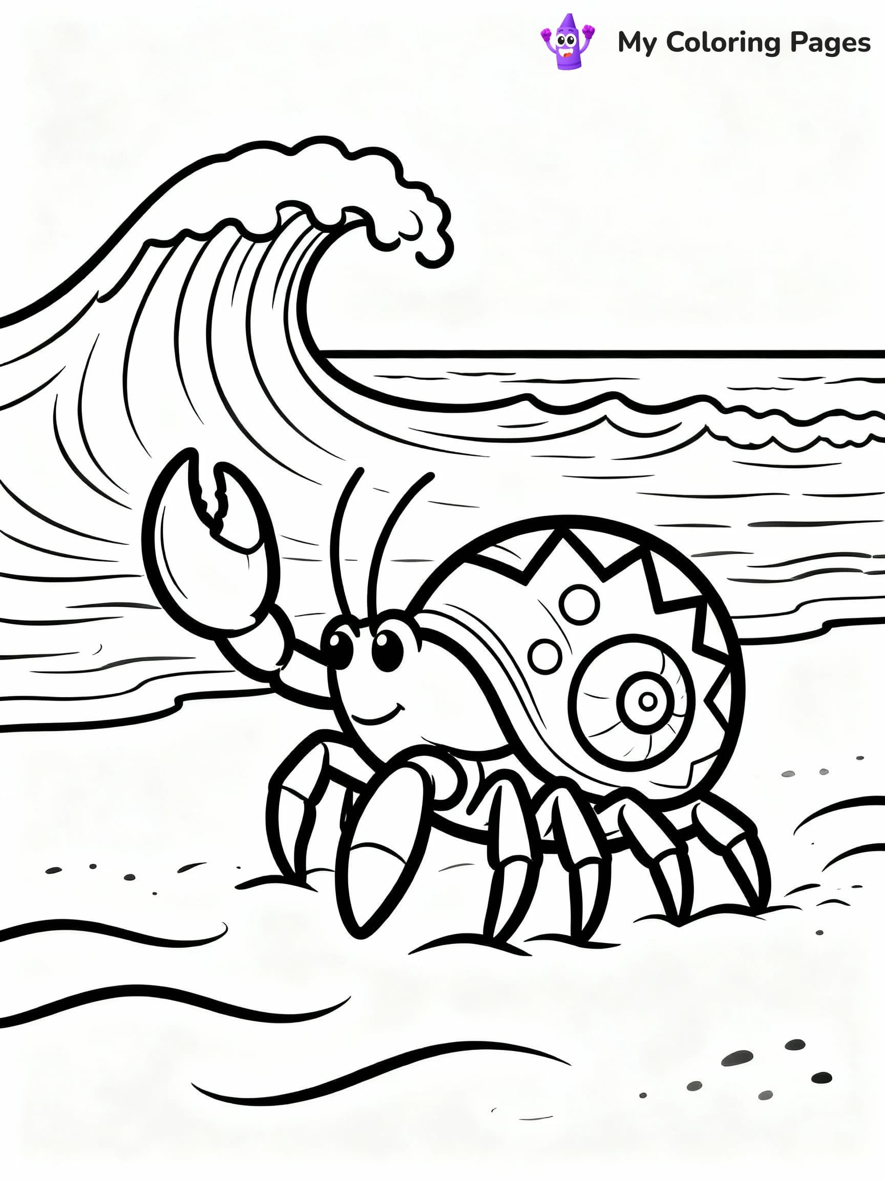 Hermit Crab Coloring Pages - 3