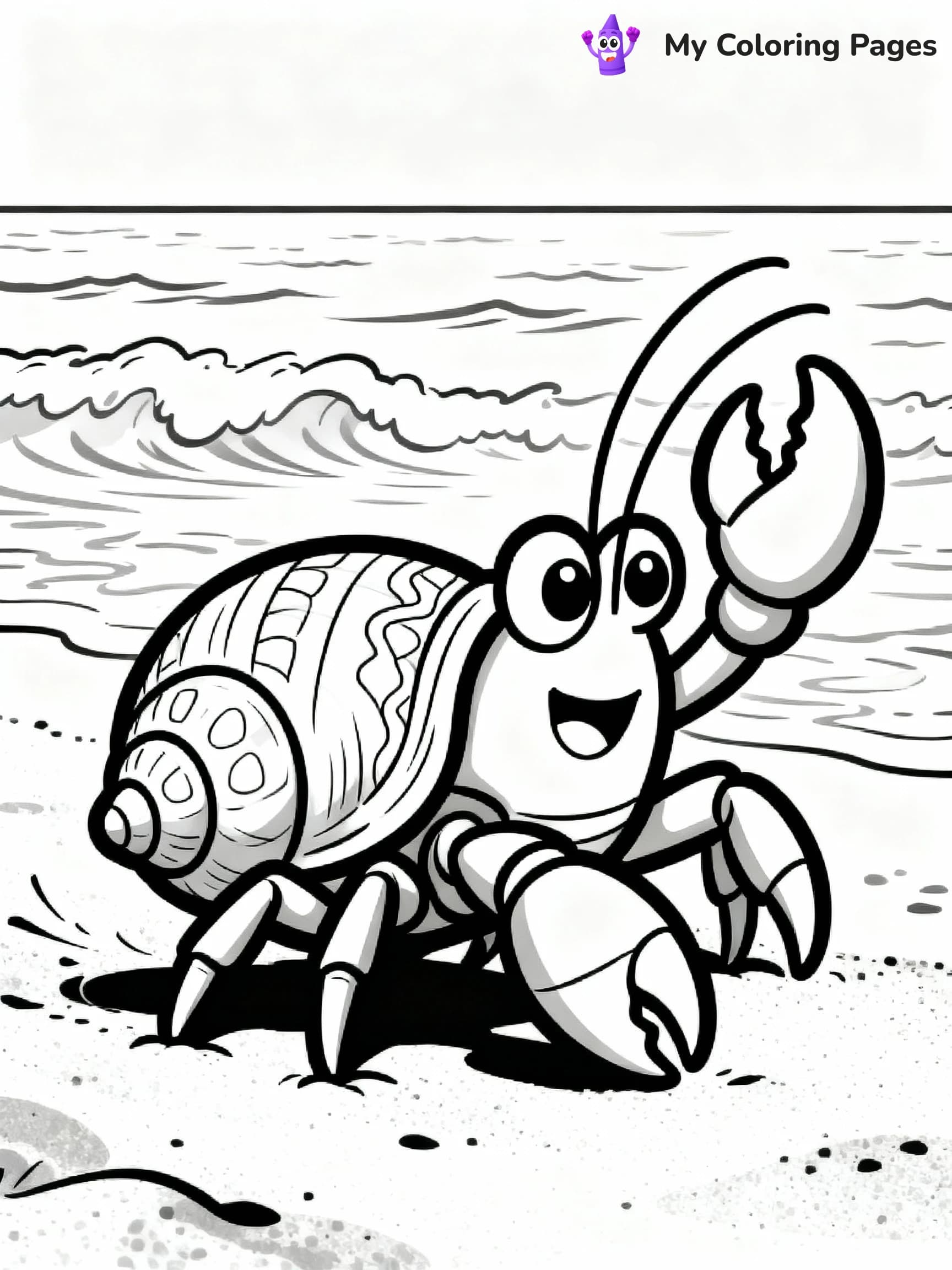 Hermit Crab Coloring Pages - 2
