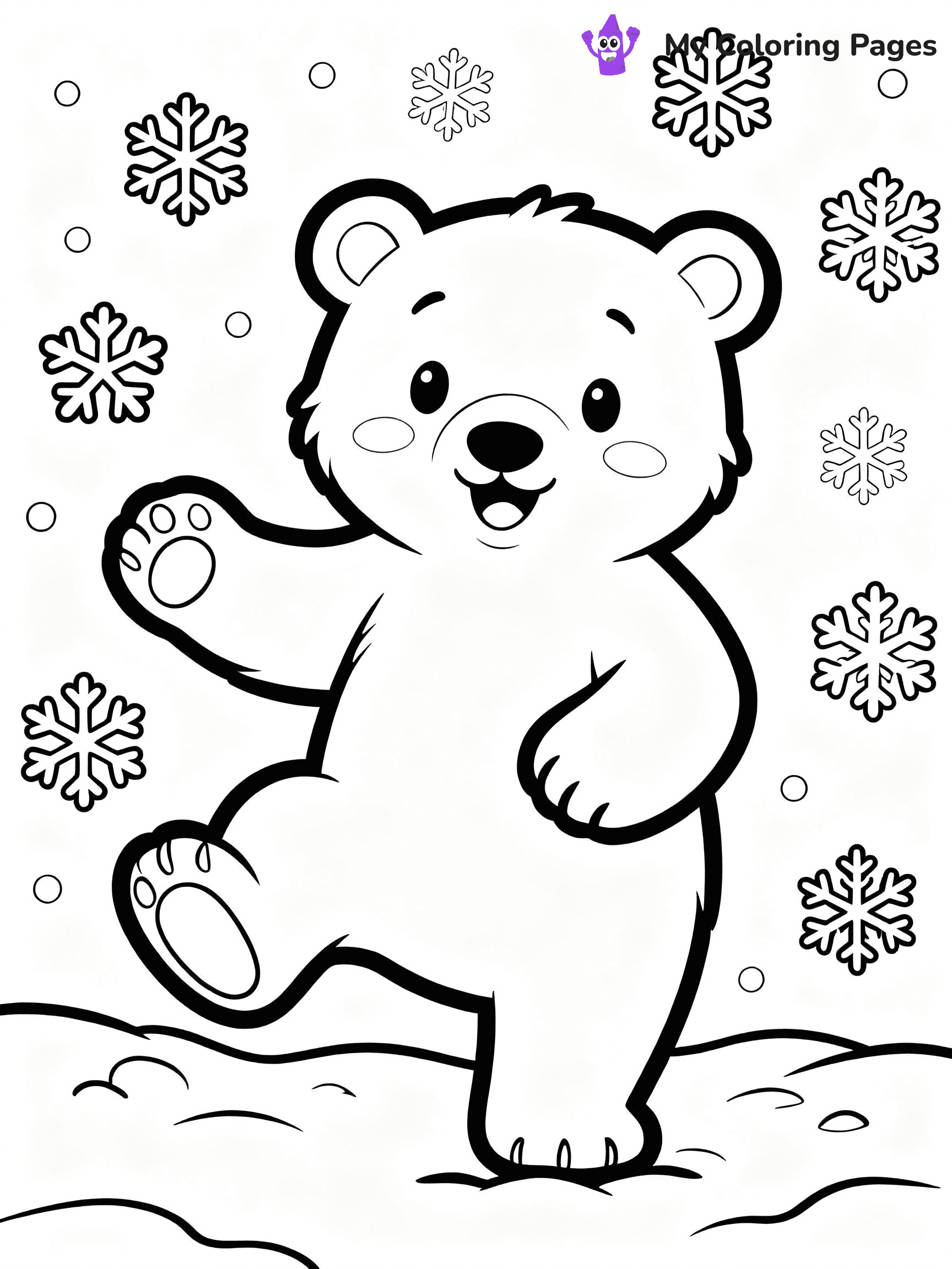 Polar Bear Coloring Pages - 38