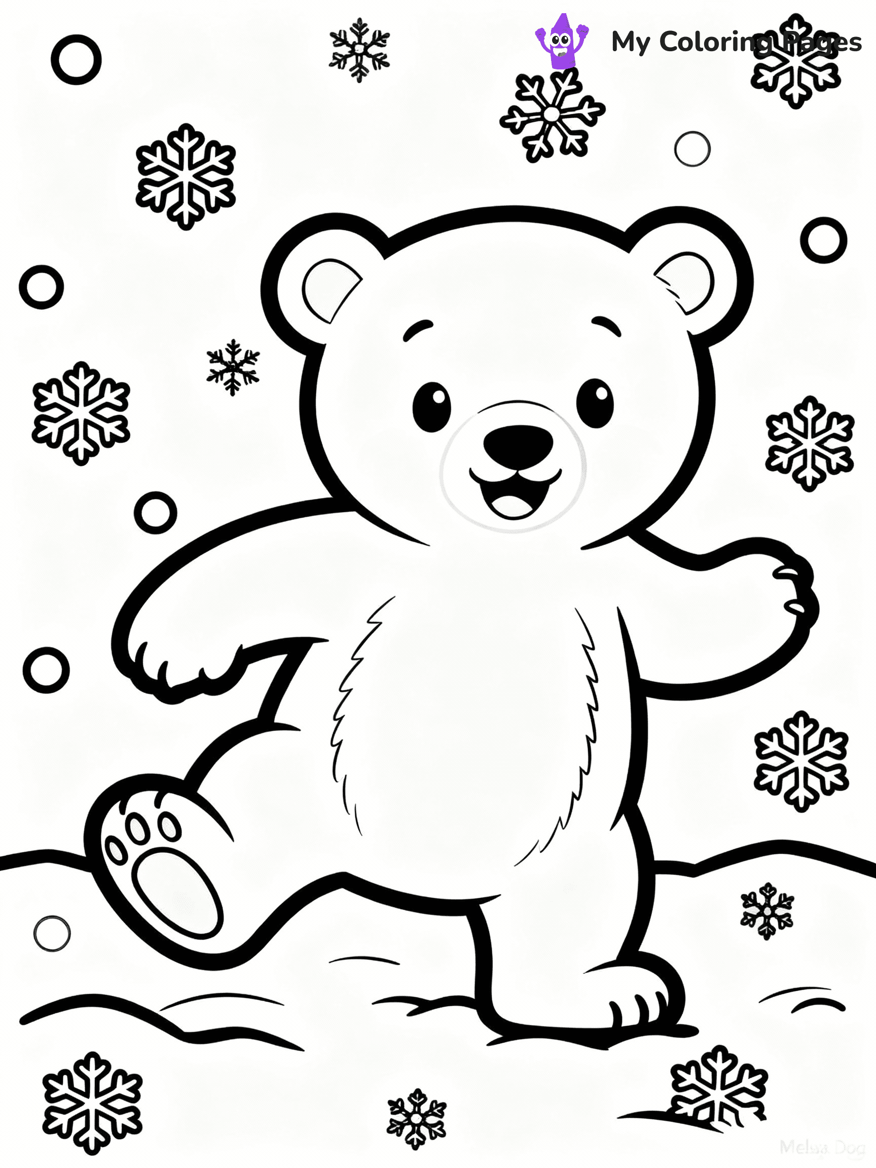 Polar Bear Coloring Pages - 37