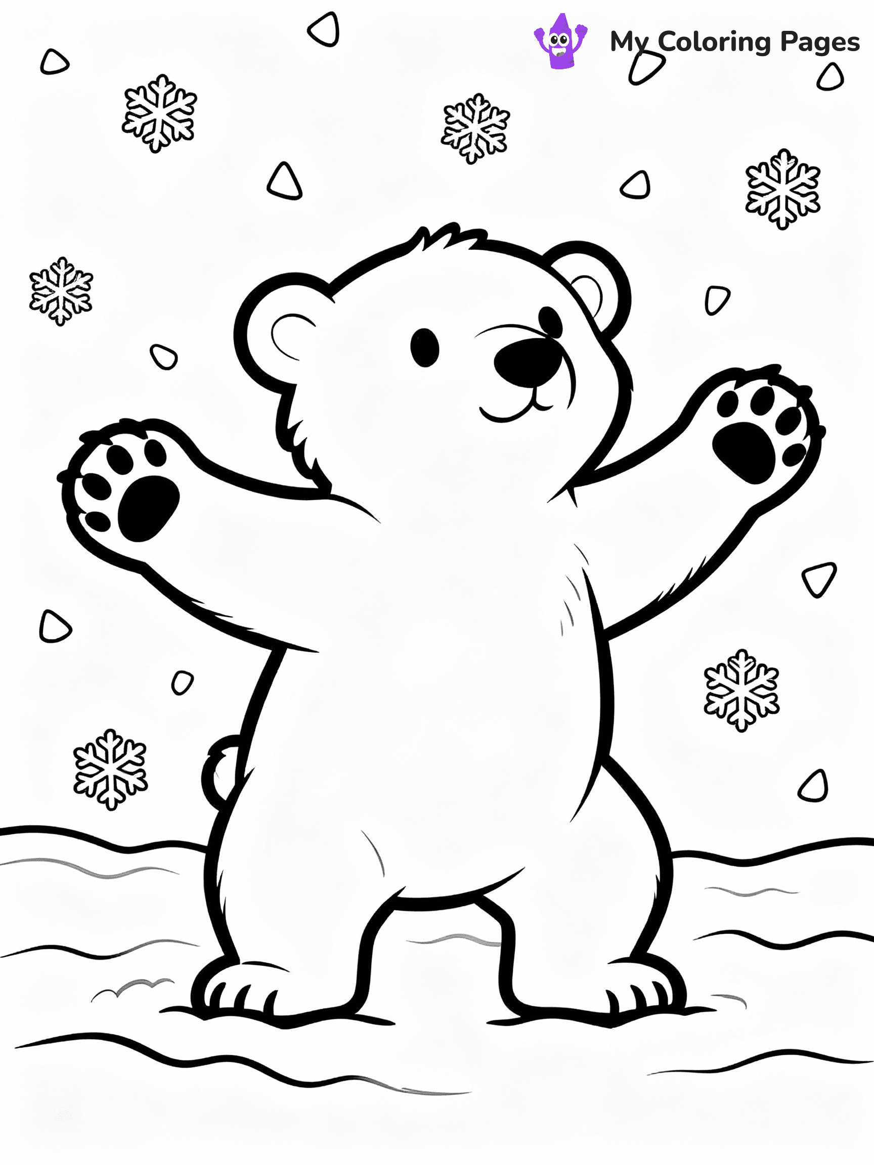 Polar Bear Coloring Pages - 36