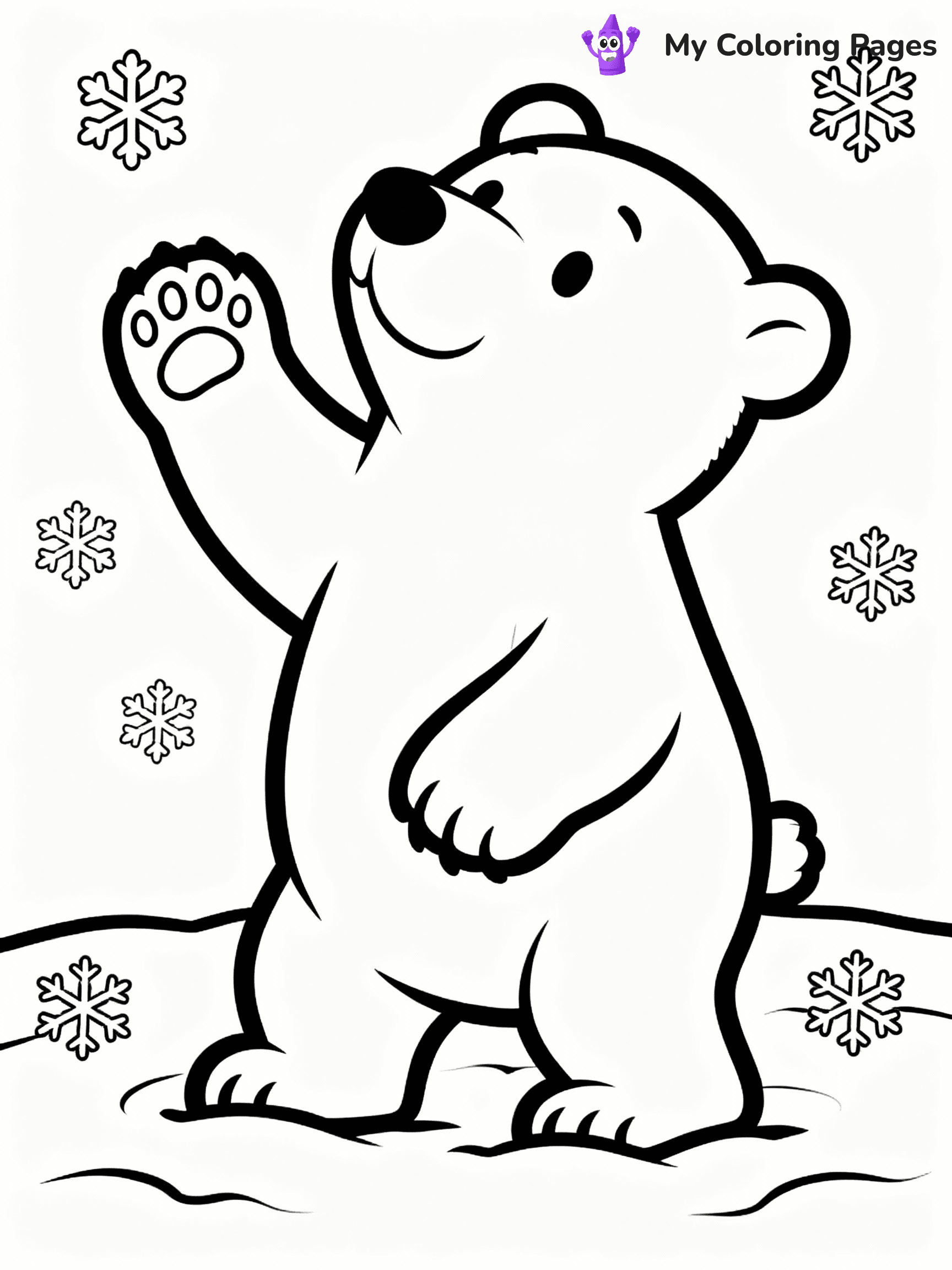 Polar Bear Coloring Pages - 34