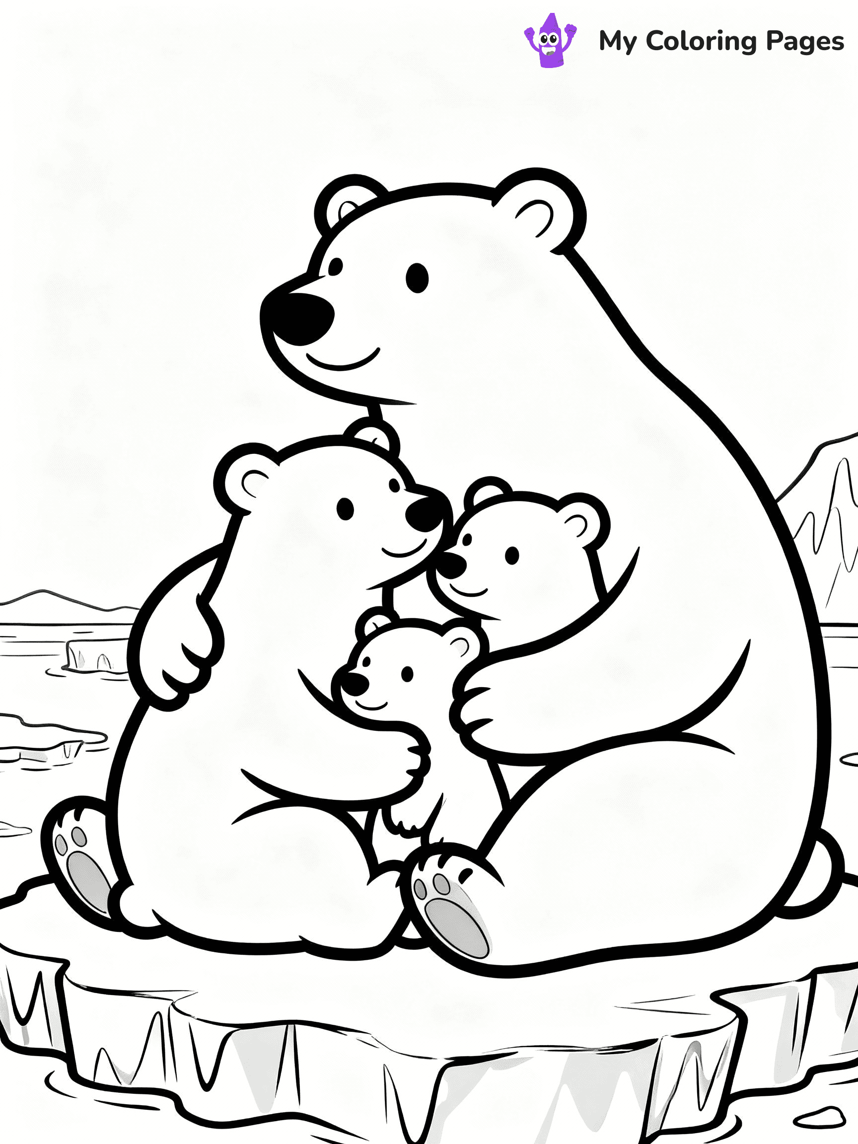 Polar Bear Coloring Pages - 27