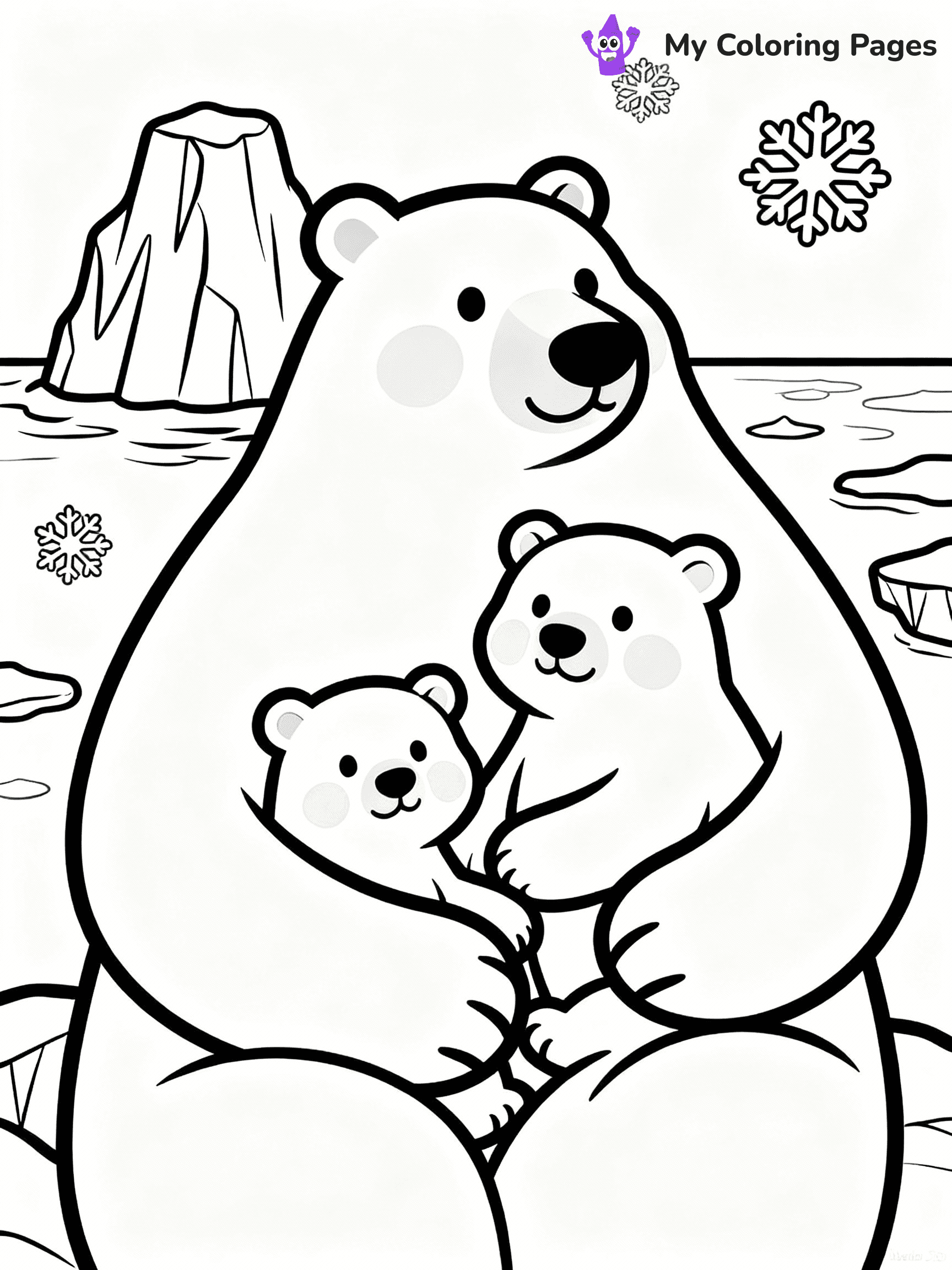 Polar Bear Coloring Pages - 26