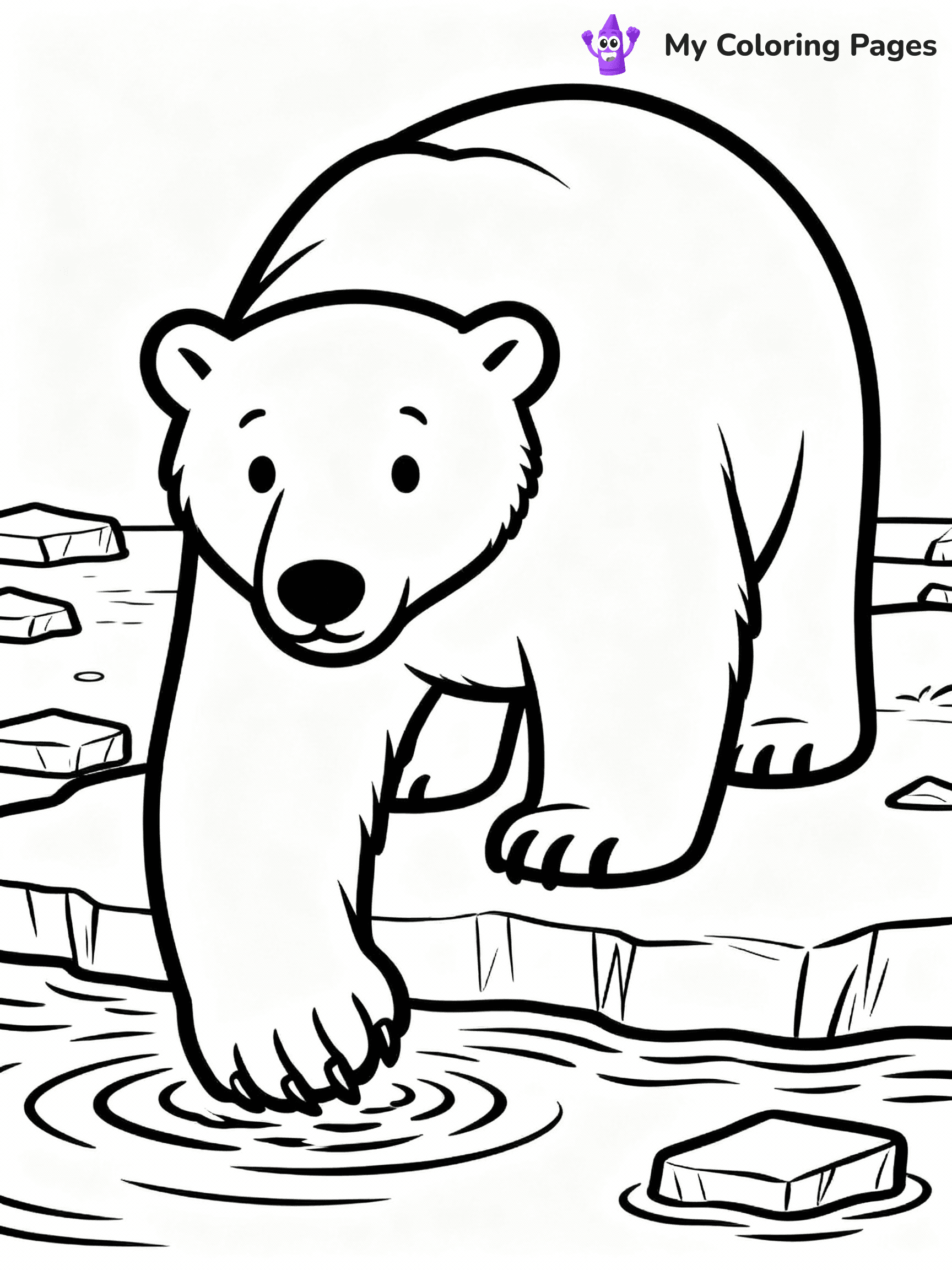 Polar Bear Coloring Pages - 21